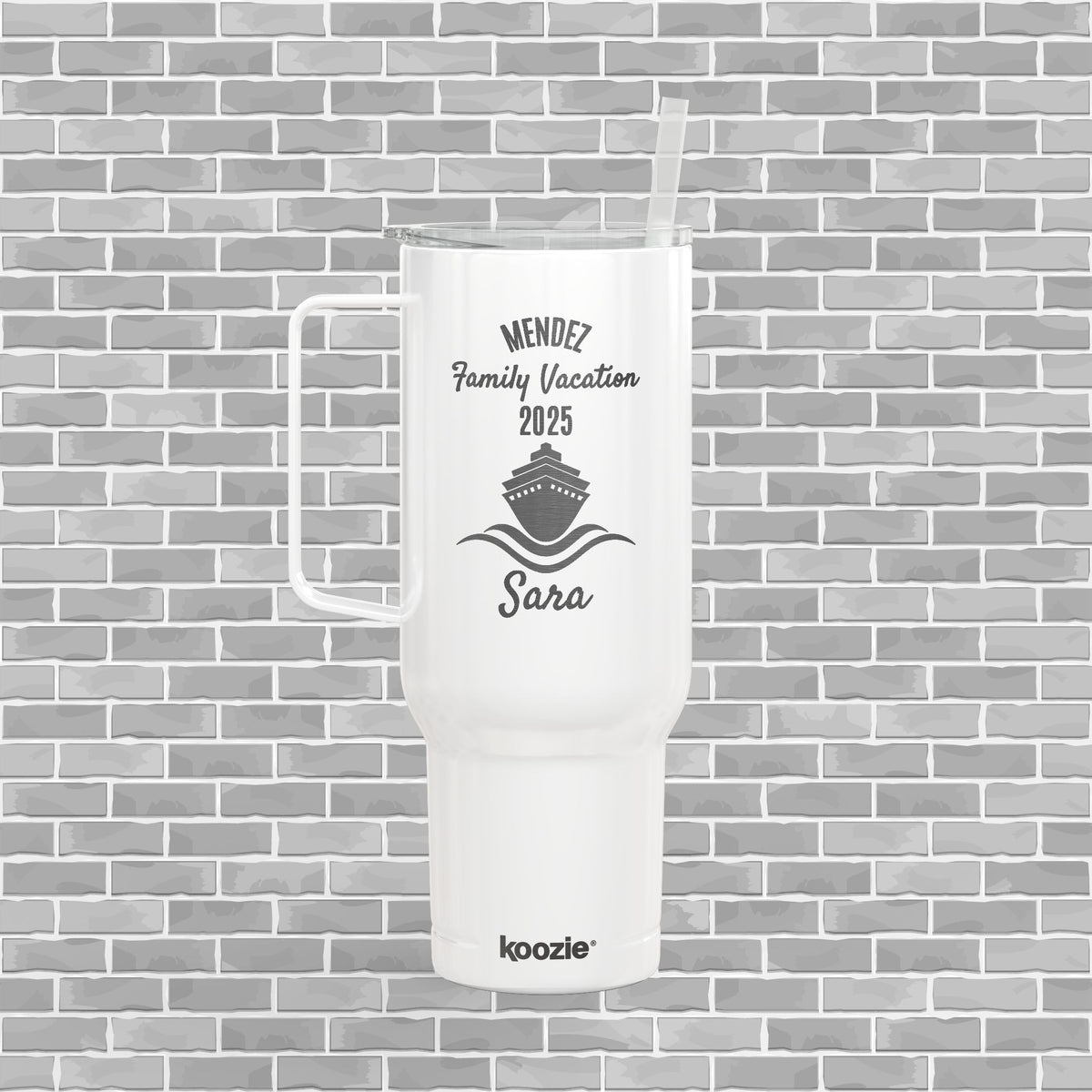 Customizable Engraved Family Cruise Insulated Tumbler