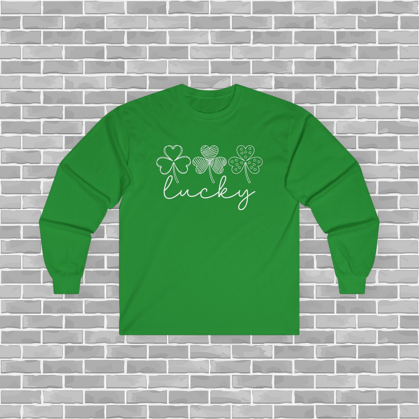 Lucky Clover Long Sleeve Tee for St. Patrick's Day