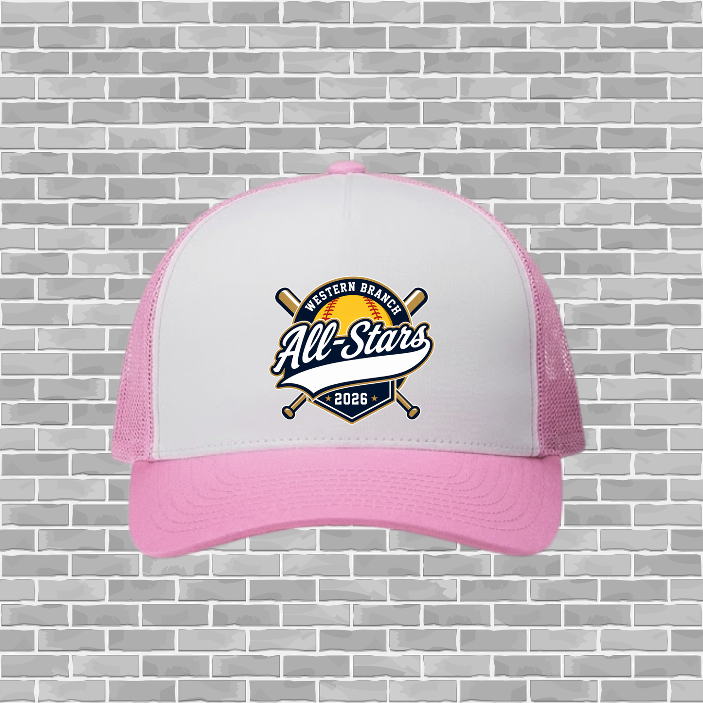 Western Branch All-Stars Custom Trucker Cap | WBLLSpirit Wear | WBLL Spirit Wear