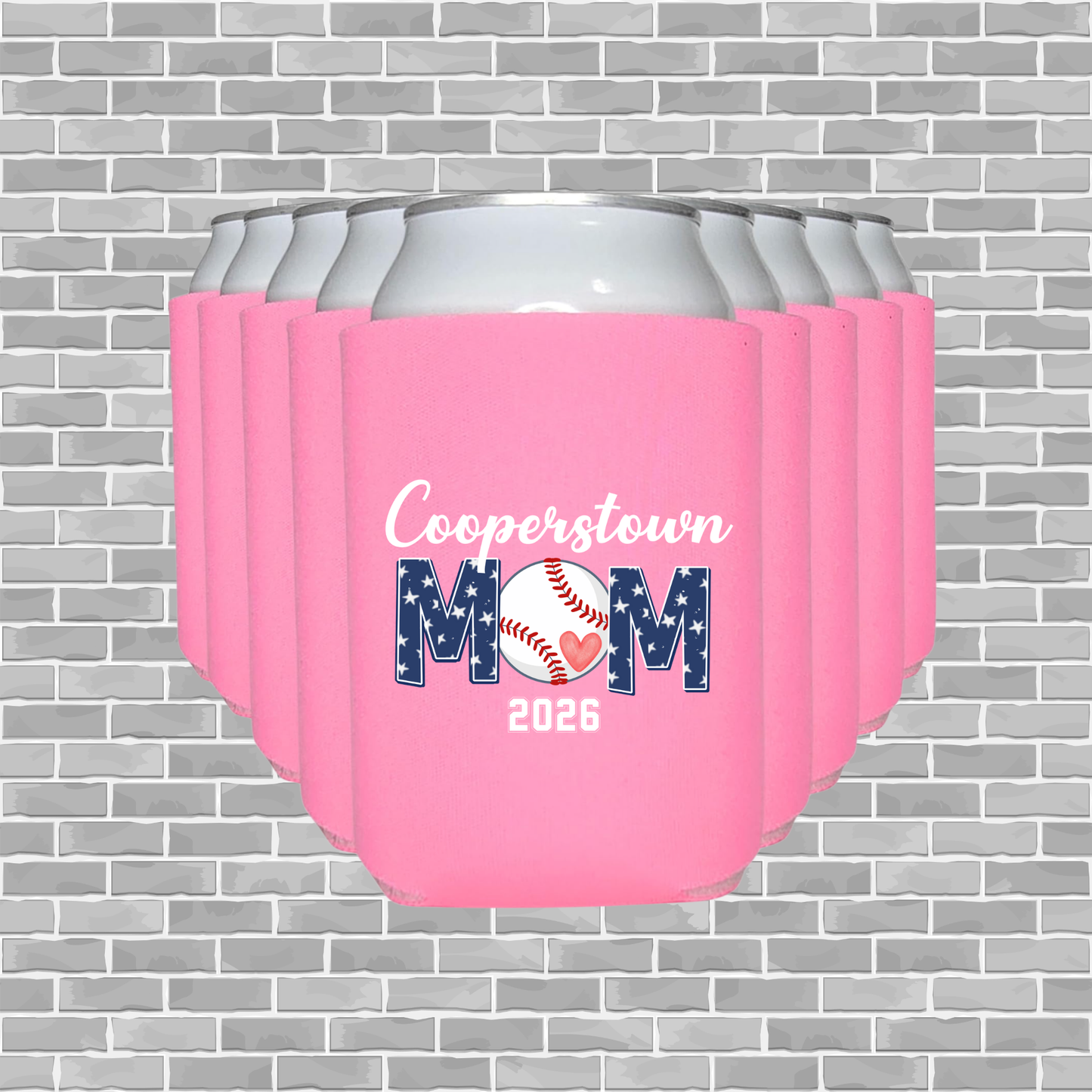 SBA 12U Cooperstown Mom – Custom Insulated Can Cooler