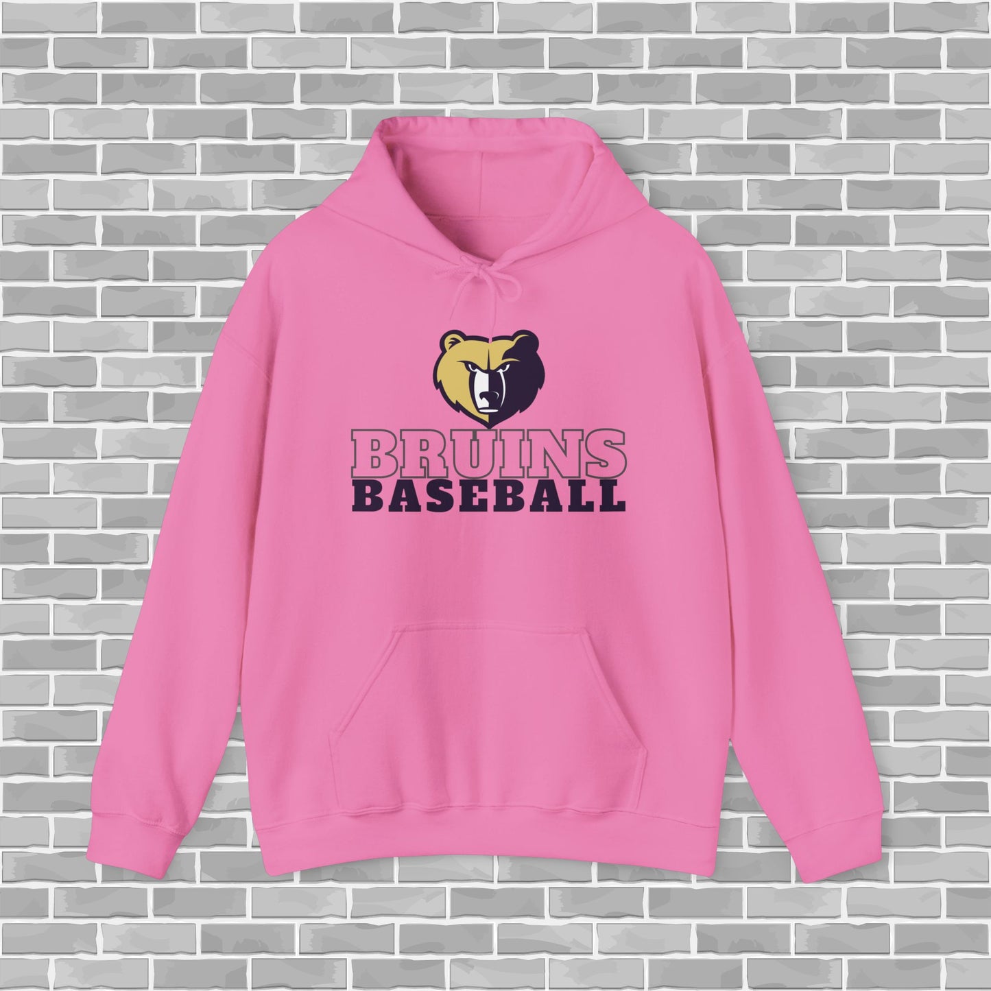 Bruins Baseball Adult Unisex Hooded Sweatshirt (Customizable)