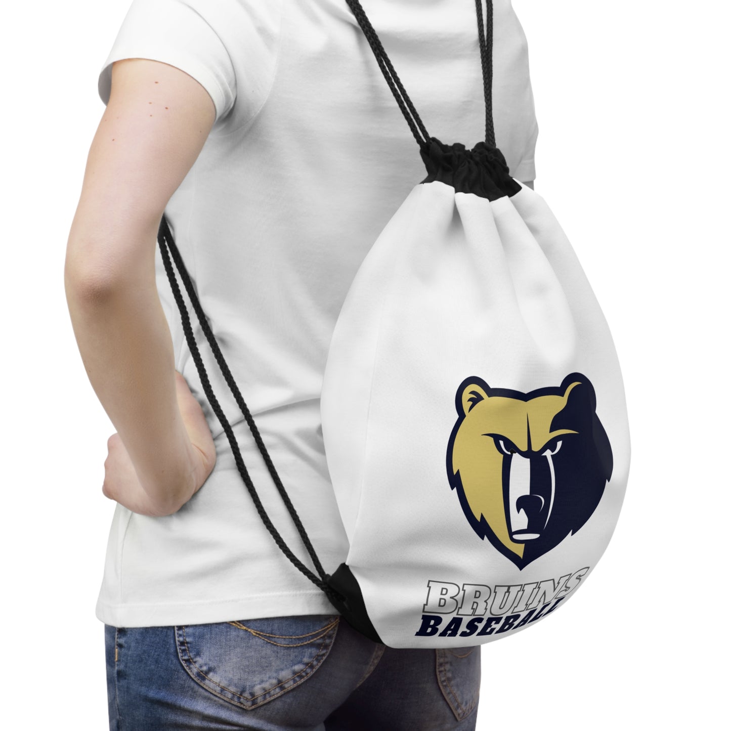 Bruins Baseball Drawstring Bag