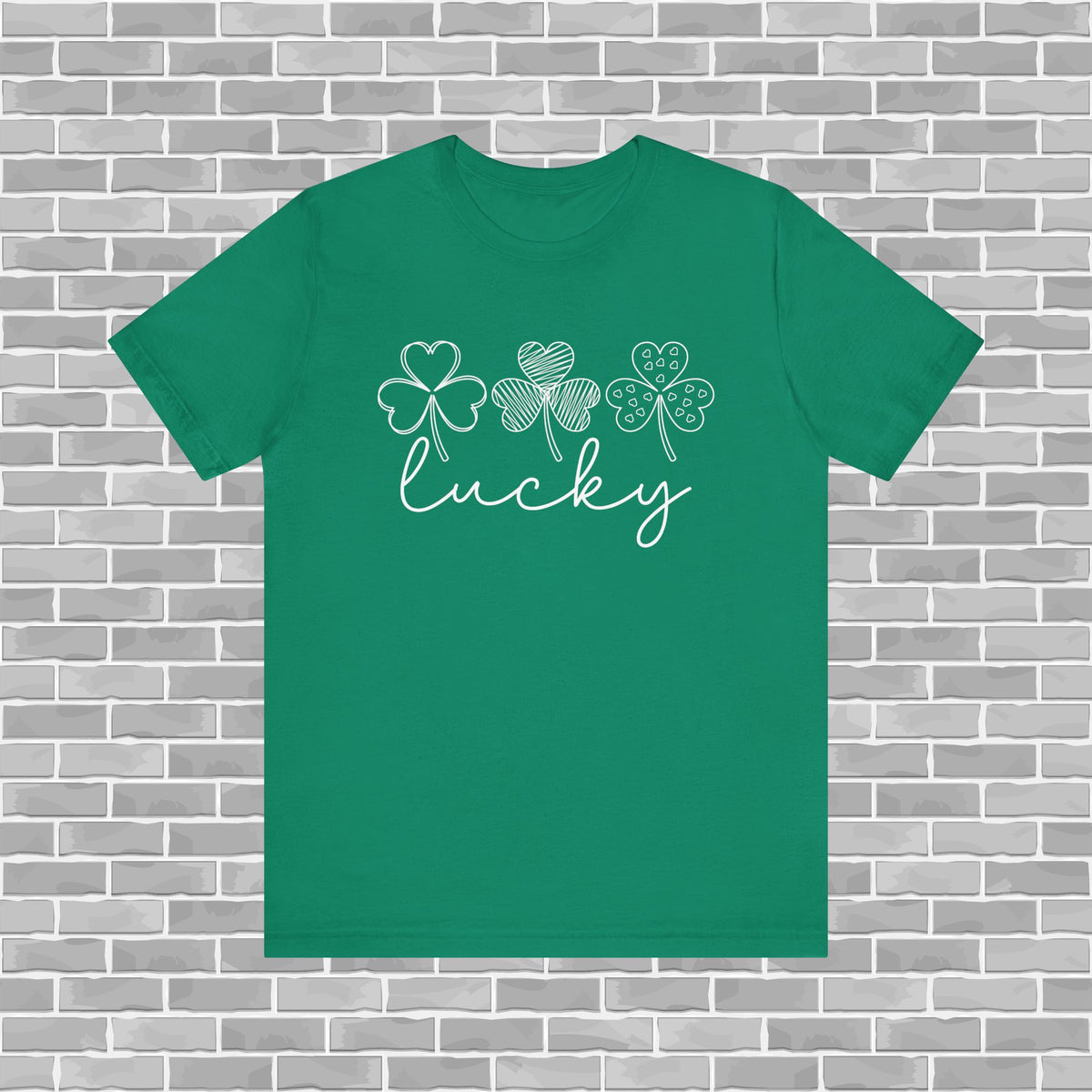 Lucky Shamrock Unisex Jersey Tee for St. Patrick's Day