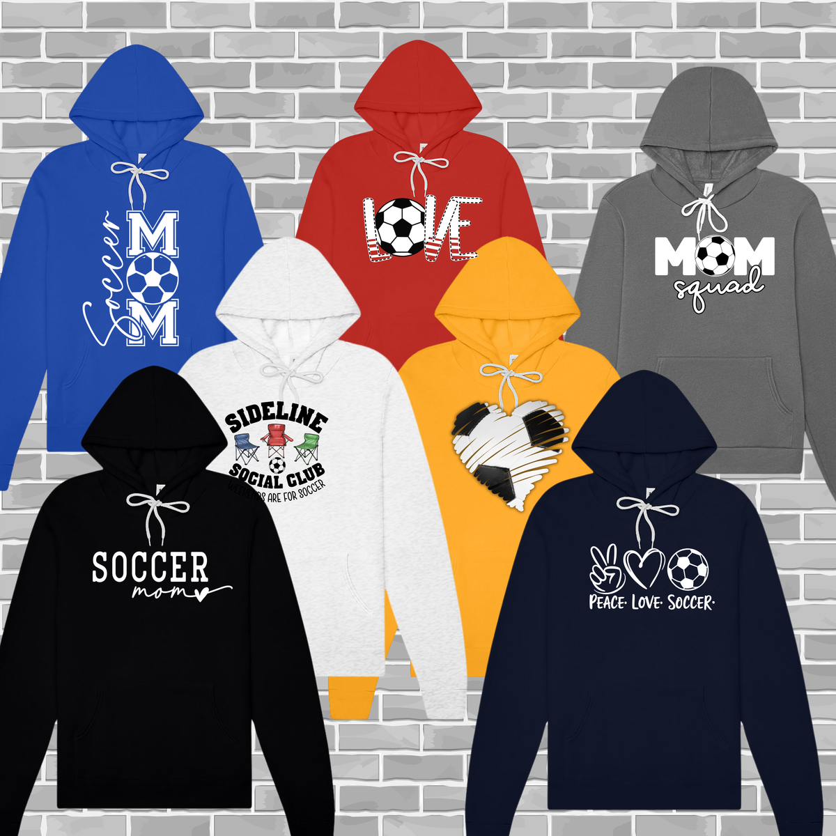 Sideline Soccer Unisex Triblend Fleece Hoodie (Premium)
