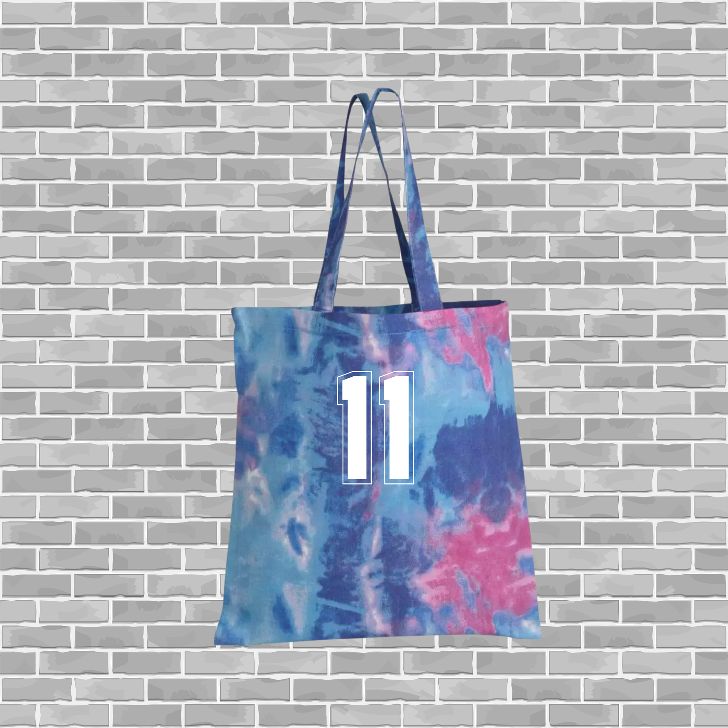 SBA 12U Cooperstown Mom – Custom Tie-Dye Canvas Tote Bag