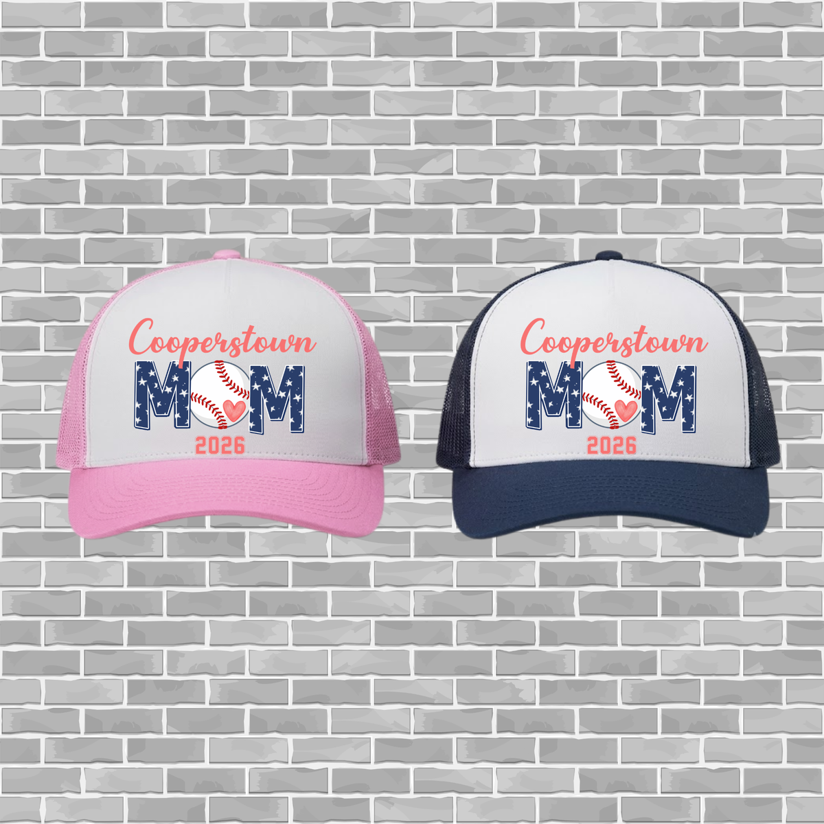 SBA 12U Cooperstown – Classic 5-Panel Team Trucker Cap