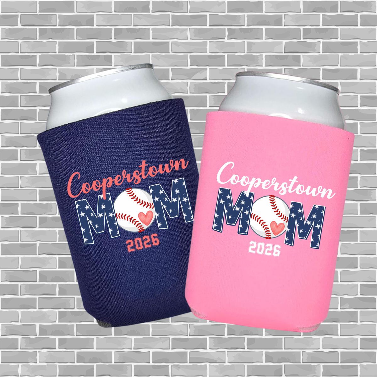 SBA 12U Cooperstown Mom – Custom Insulated Can Cooler