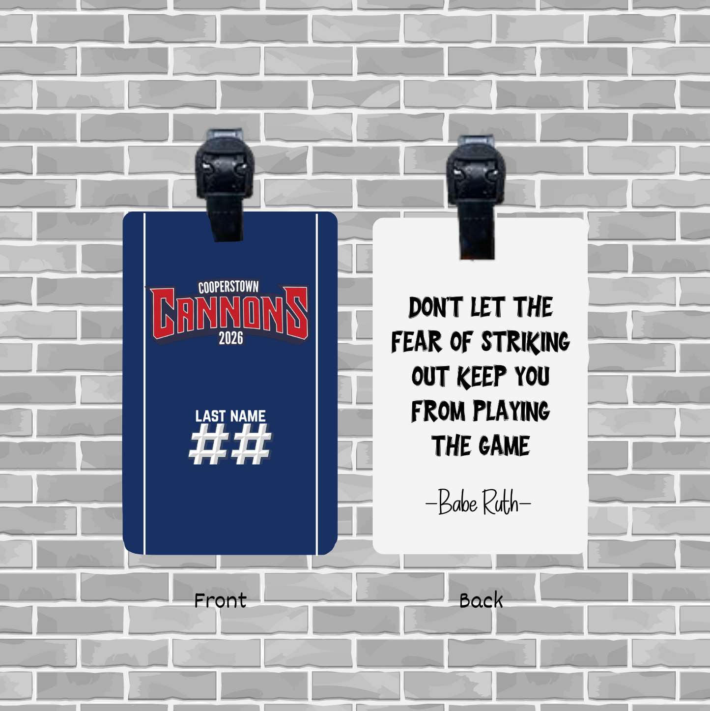 Topsail Cannons | Bag Tag