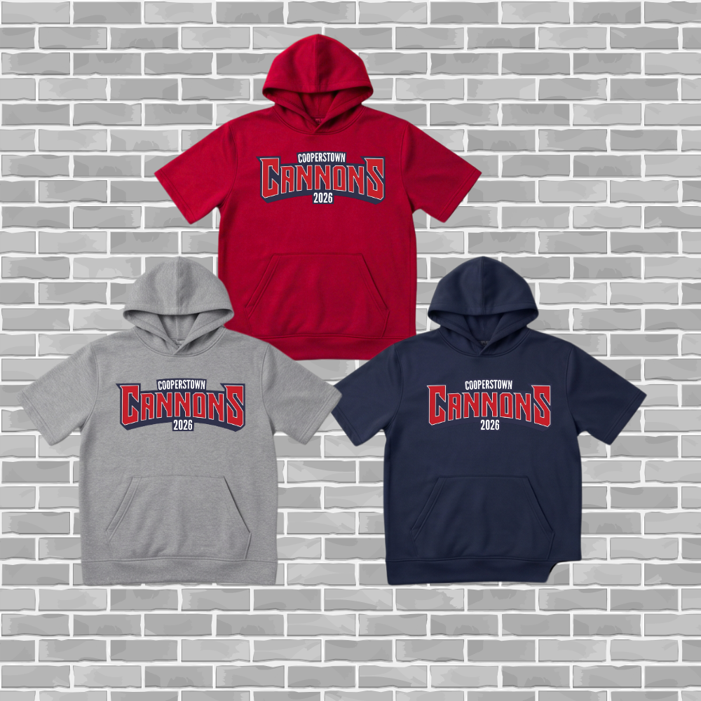 Topsail Cannons | Cooperstown Short Sleeved Performance Hoodie