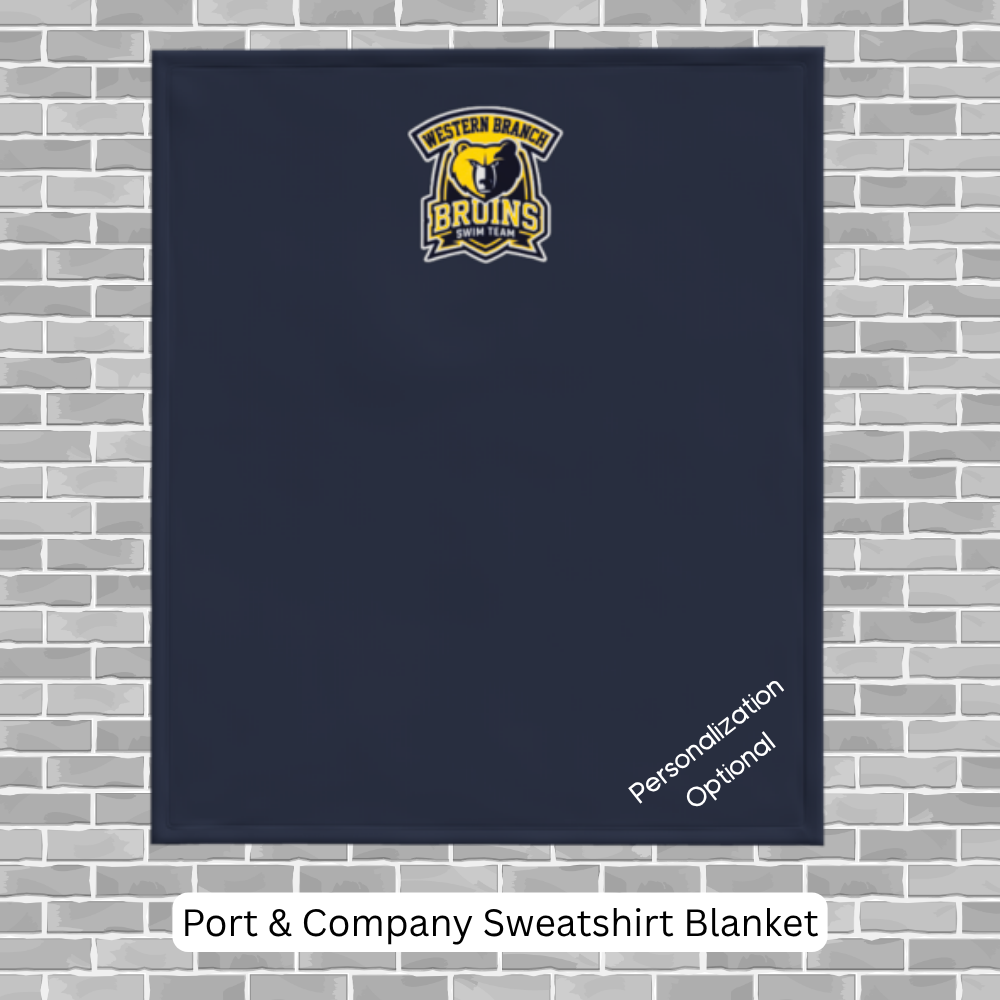 WBHS Swim Team - Port & Company Sweatshirt Blanket