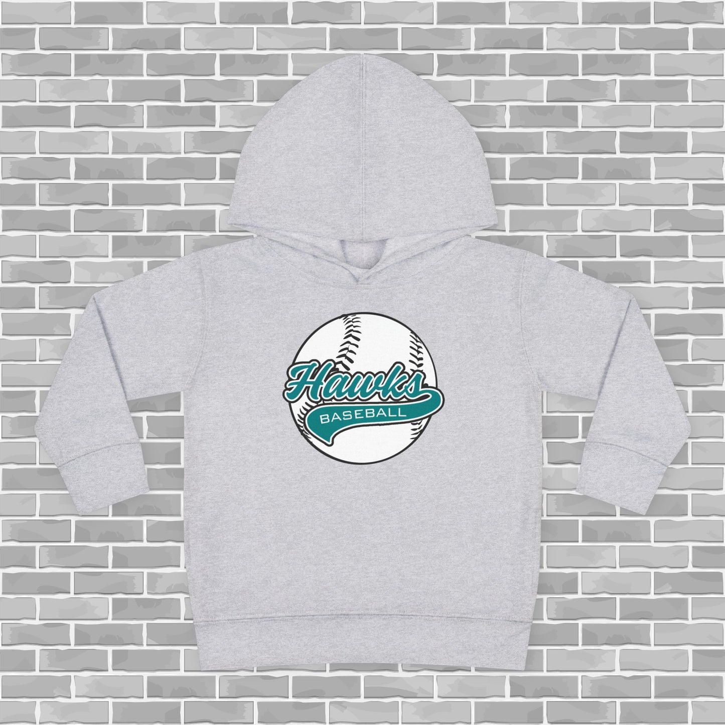 Hawks Baseball Toddler Pullover Fleece Hoodie