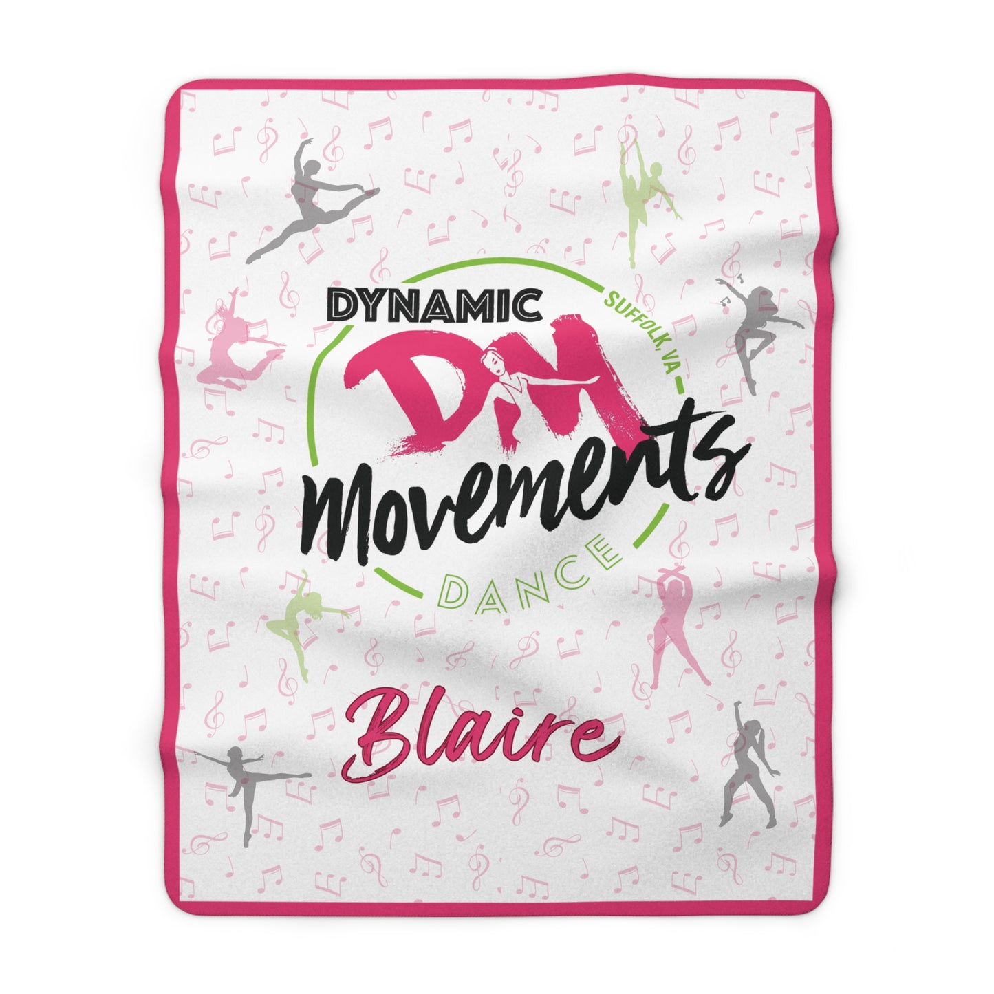 Dynamic Movements Sherpa Fleece Blanket (Customizable)