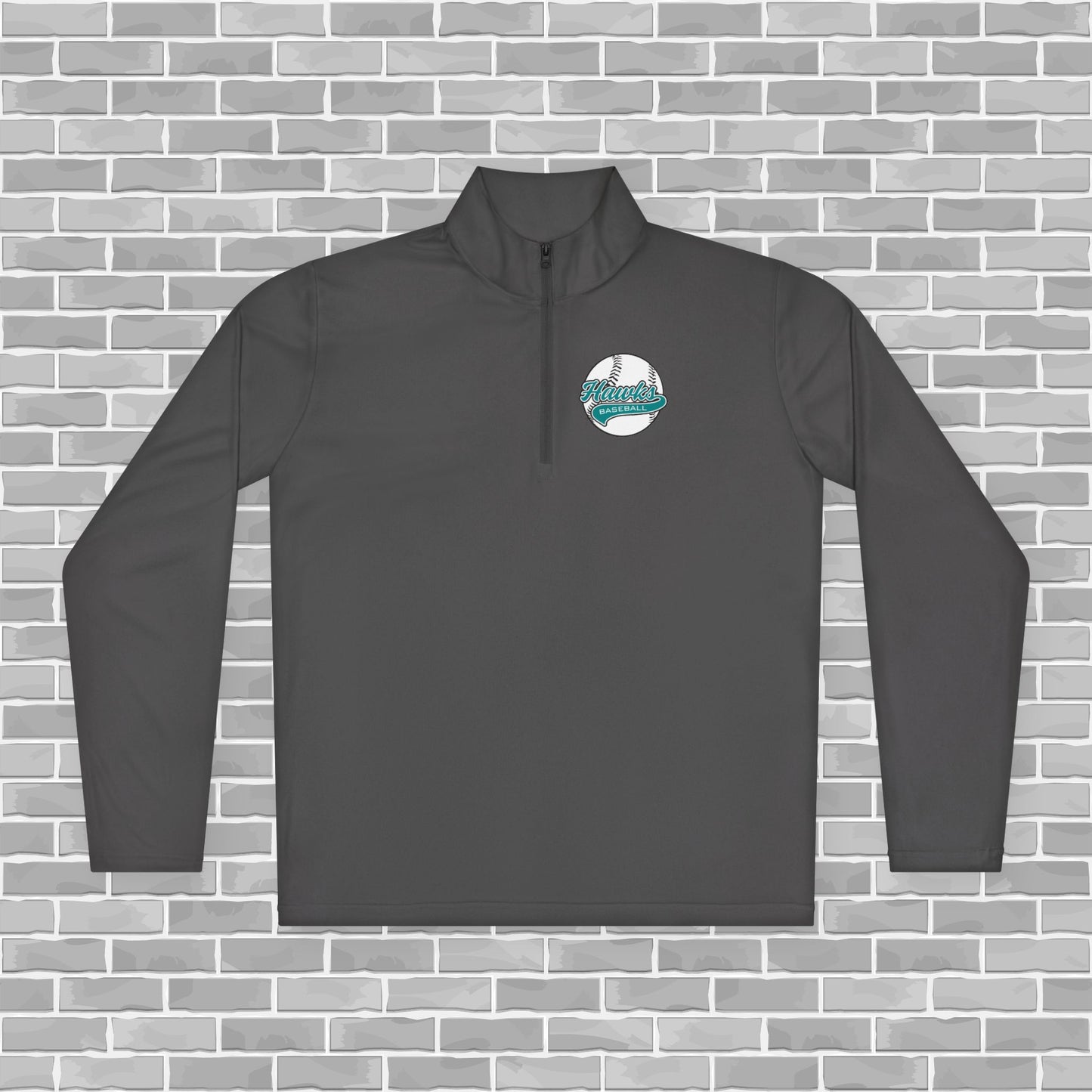 Hawks Baseball Adult Unisex Quarter-Zip Pullover