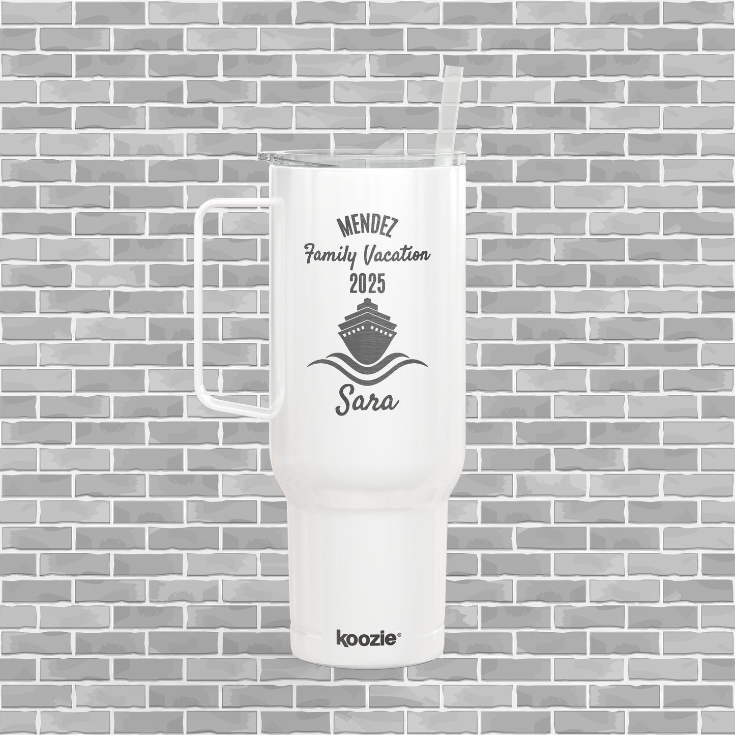 Customizable Engraved Family Cruise Insulated Tumbler