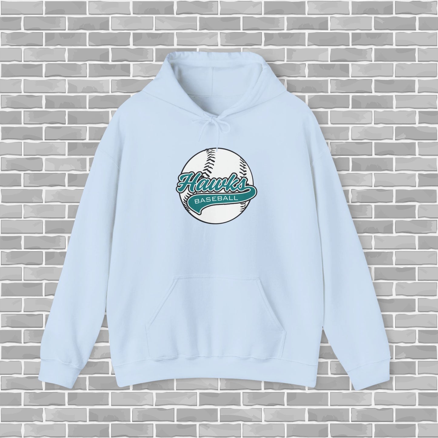 Hawks Baseball Adult Unisex Hoodie (Customizable)
