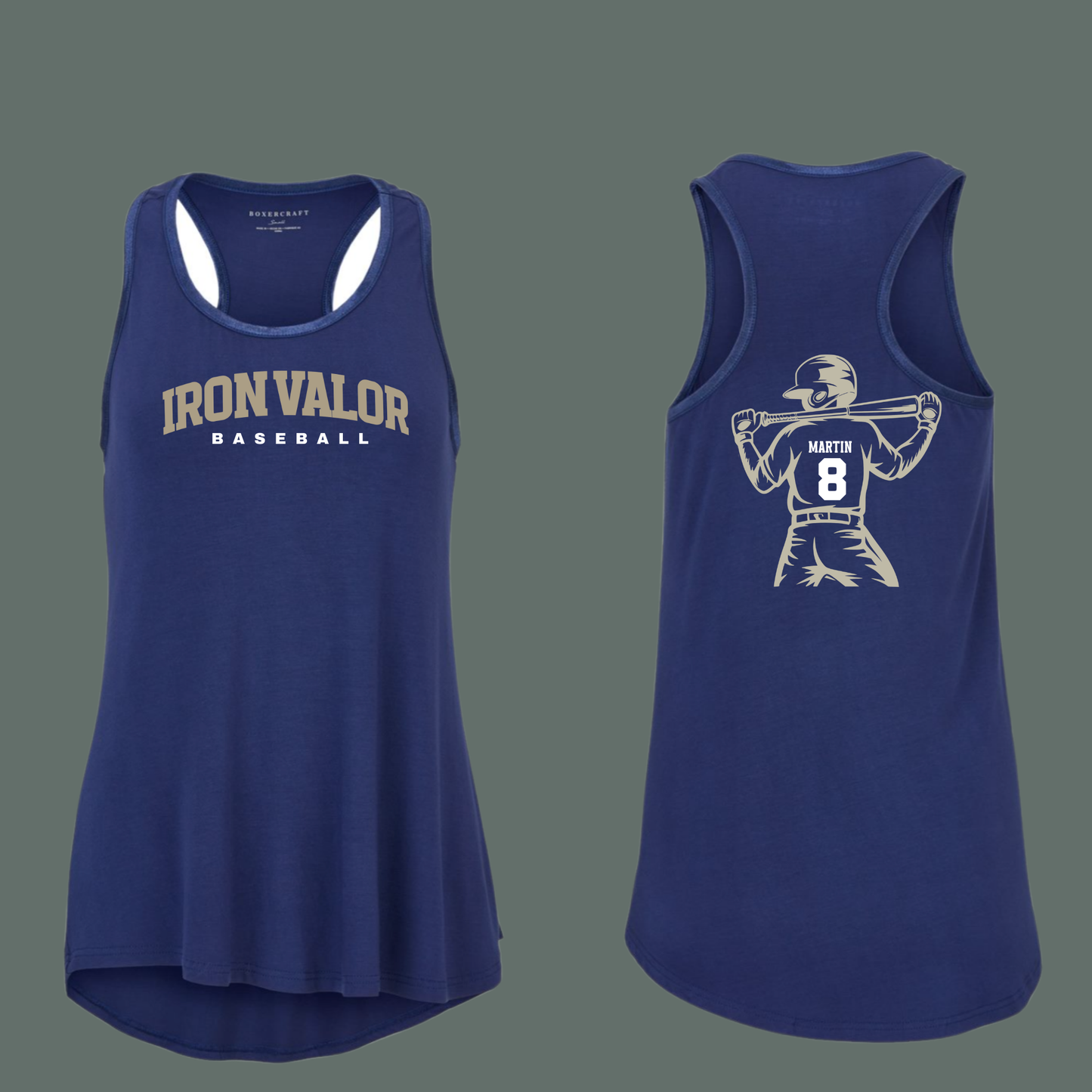 Iron Valor Baseball Custom Player Bamboo Tank