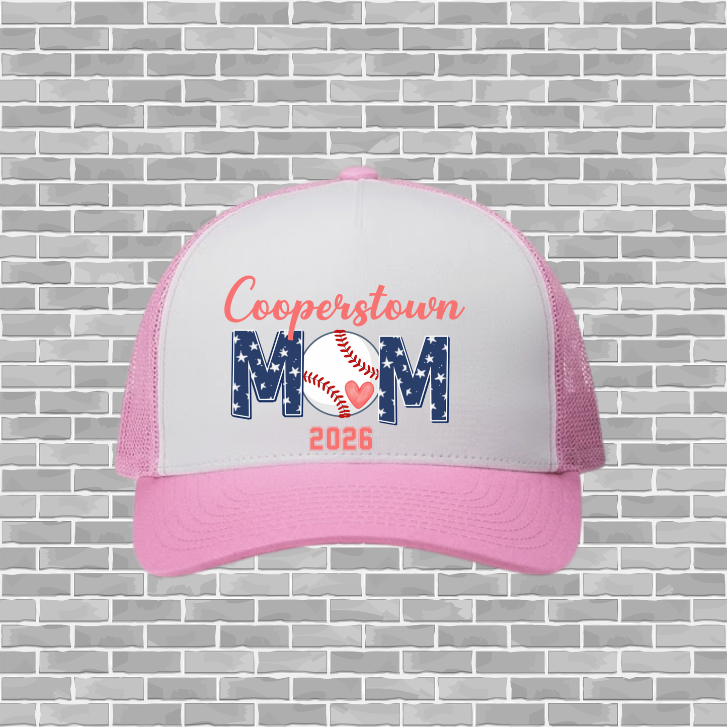SBA 12U Cooperstown – Classic 5-Panel Team Trucker Cap