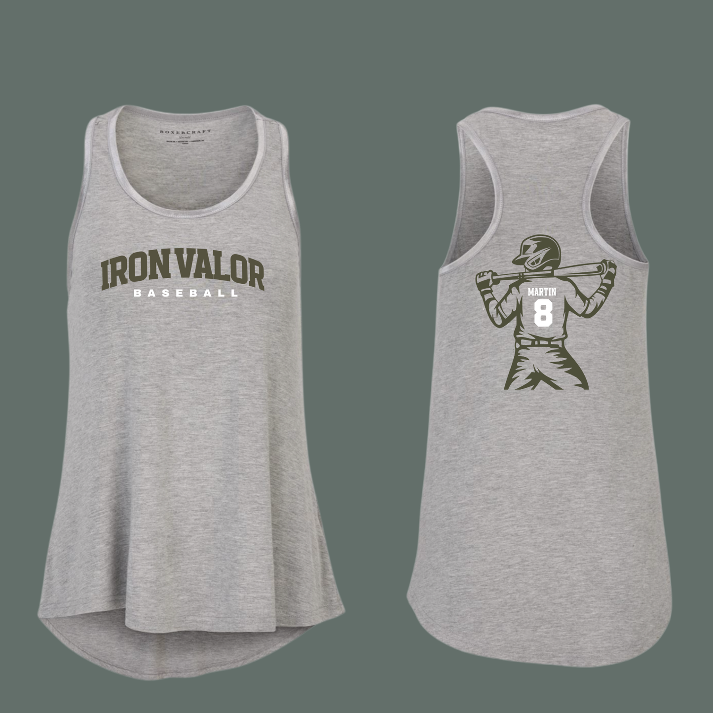 Iron Valor Baseball Custom Player Bamboo Tank