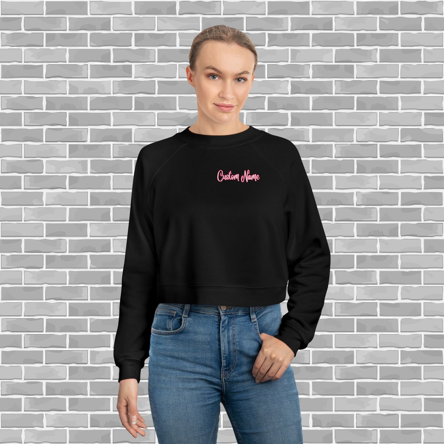 Gymnastics Cropped Fleece Pullover (Customizable)