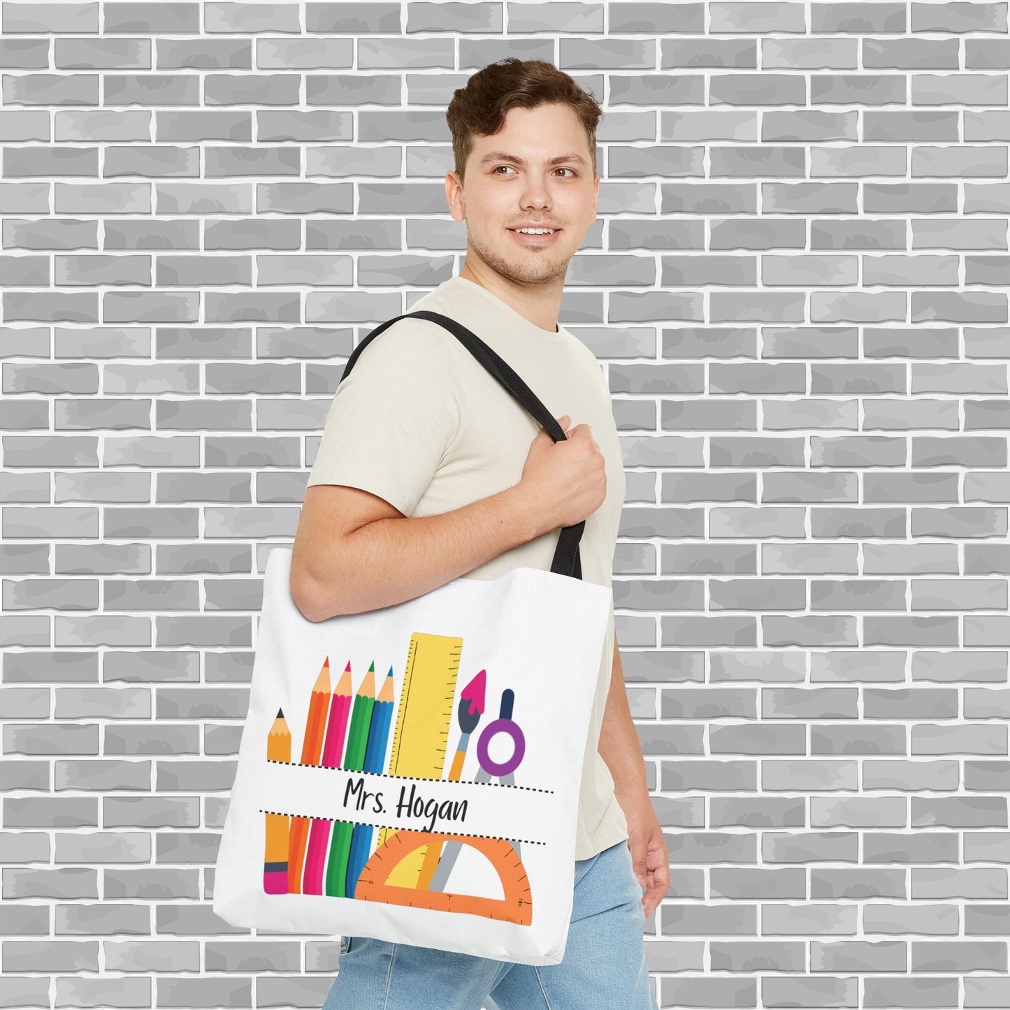 Teacher Tote Bag (Customizable)