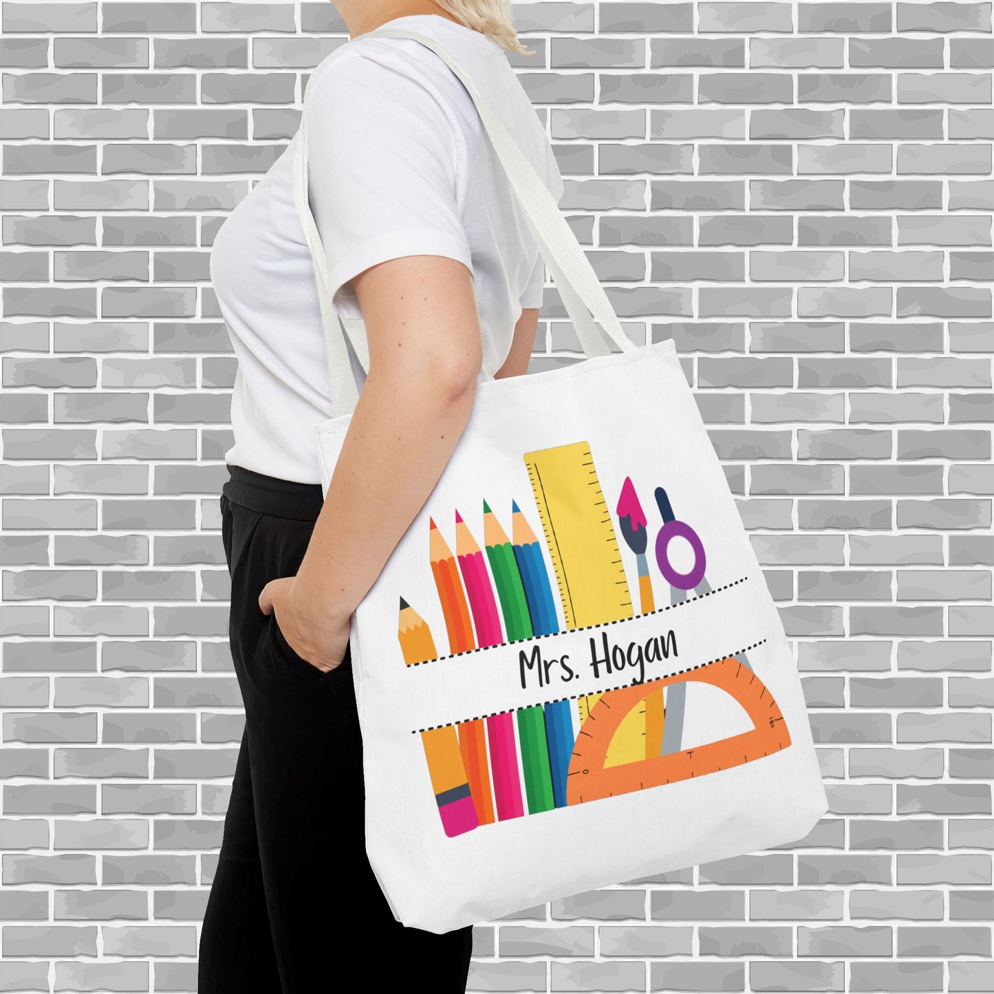 Teacher Tote Bag (Customizable)