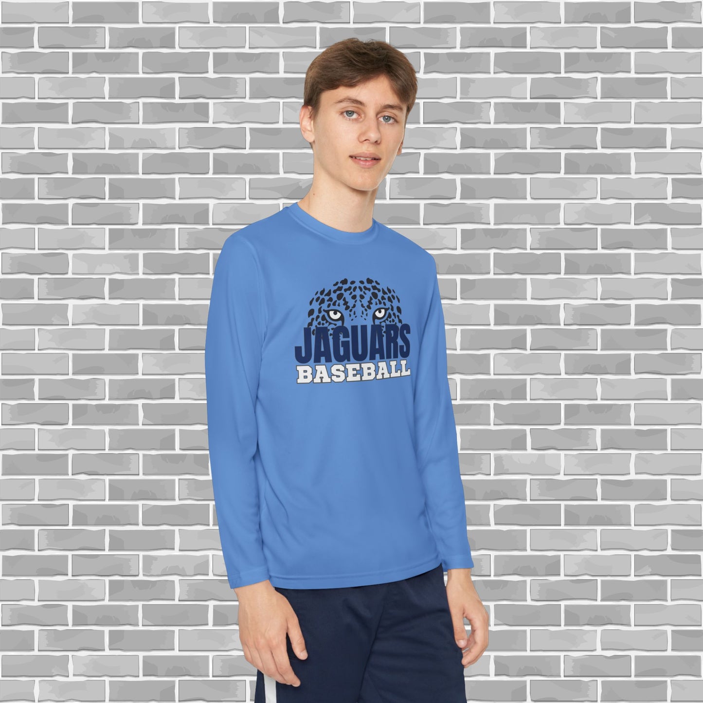 Jaguars Baseball Youth Unisex Long Sleeve Competitor Tee (Customizable)