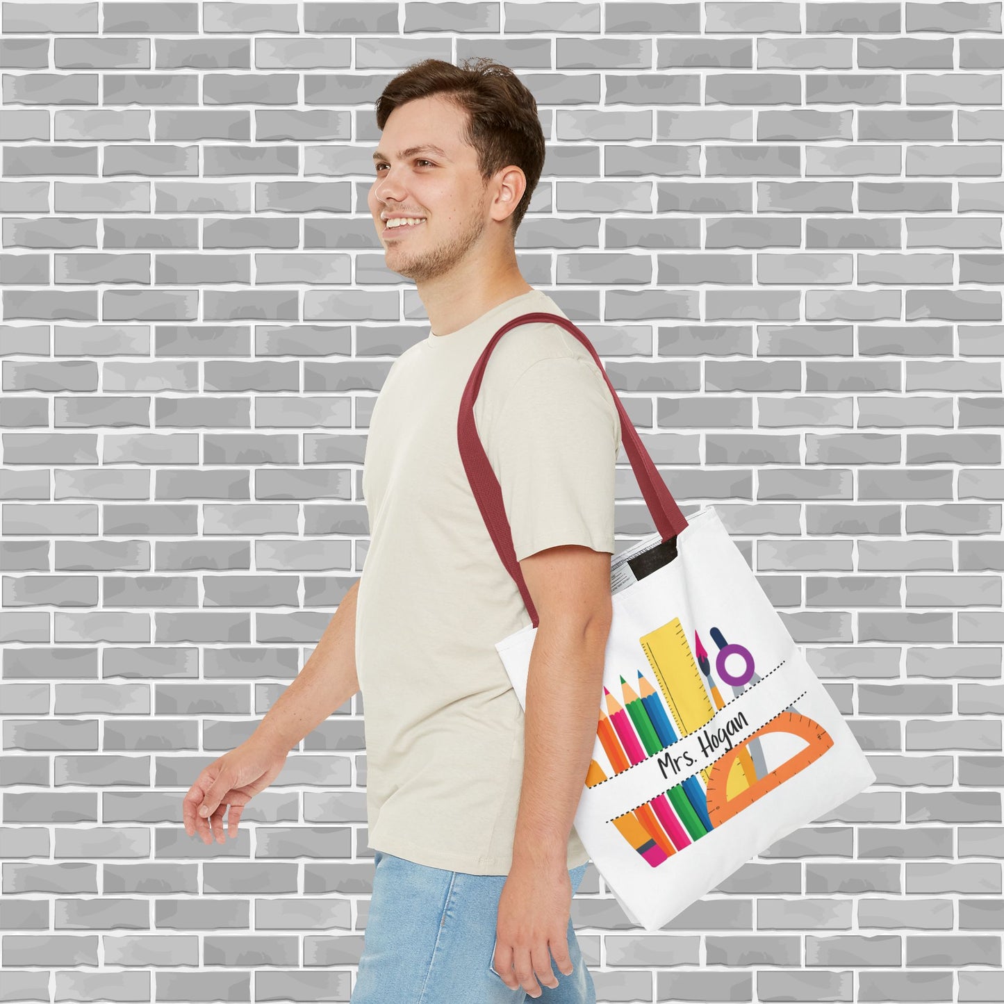 Teacher Tote Bag (Customizable)