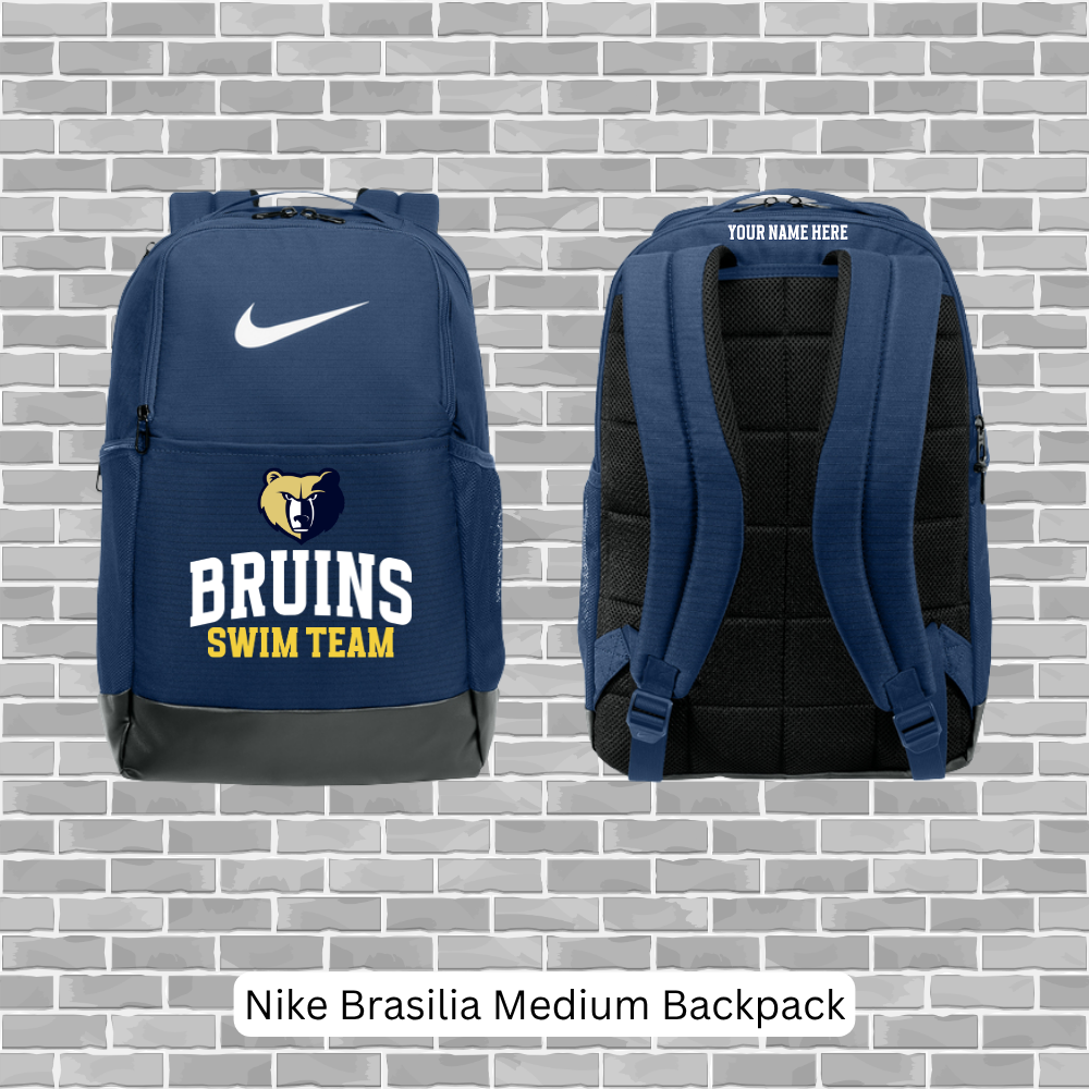 WB Swim Custom Nike Brasilia Backpack (Style NKDH7709) – Navy