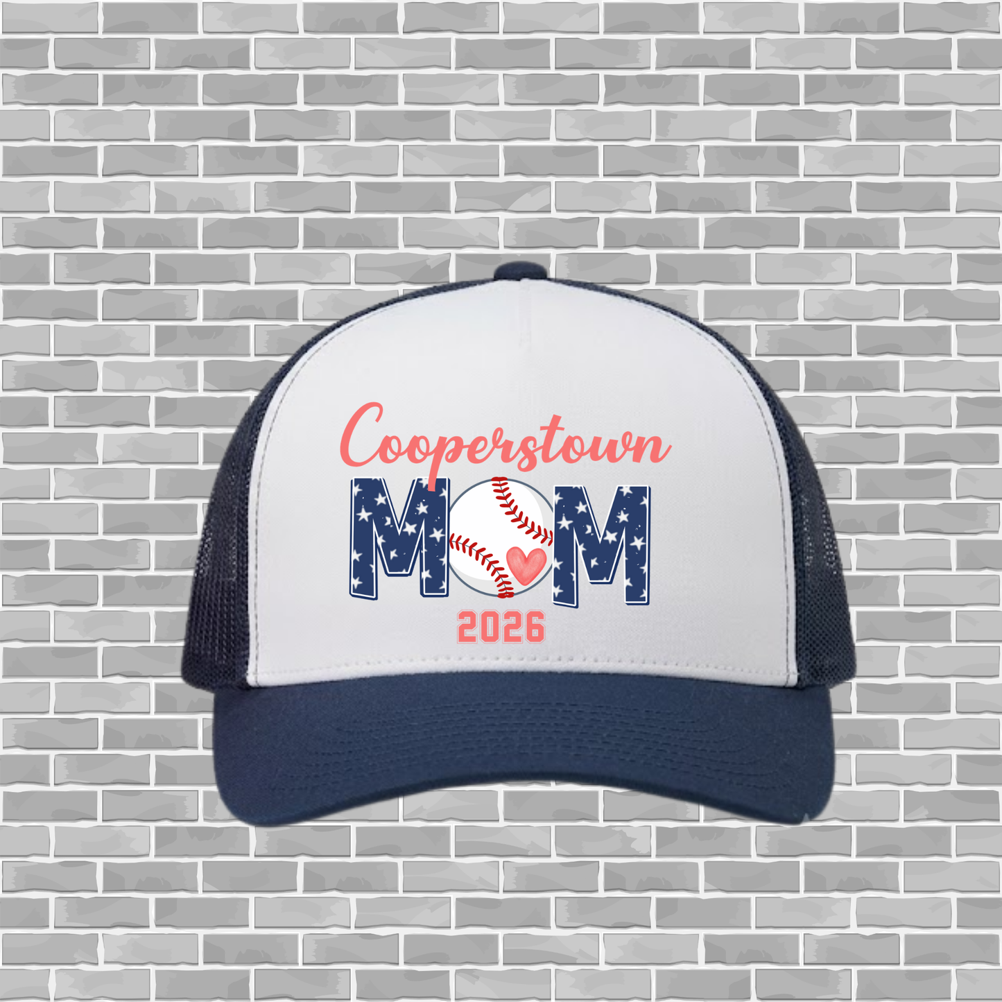 SBA 12U Cooperstown – Classic 5-Panel Team Trucker Cap