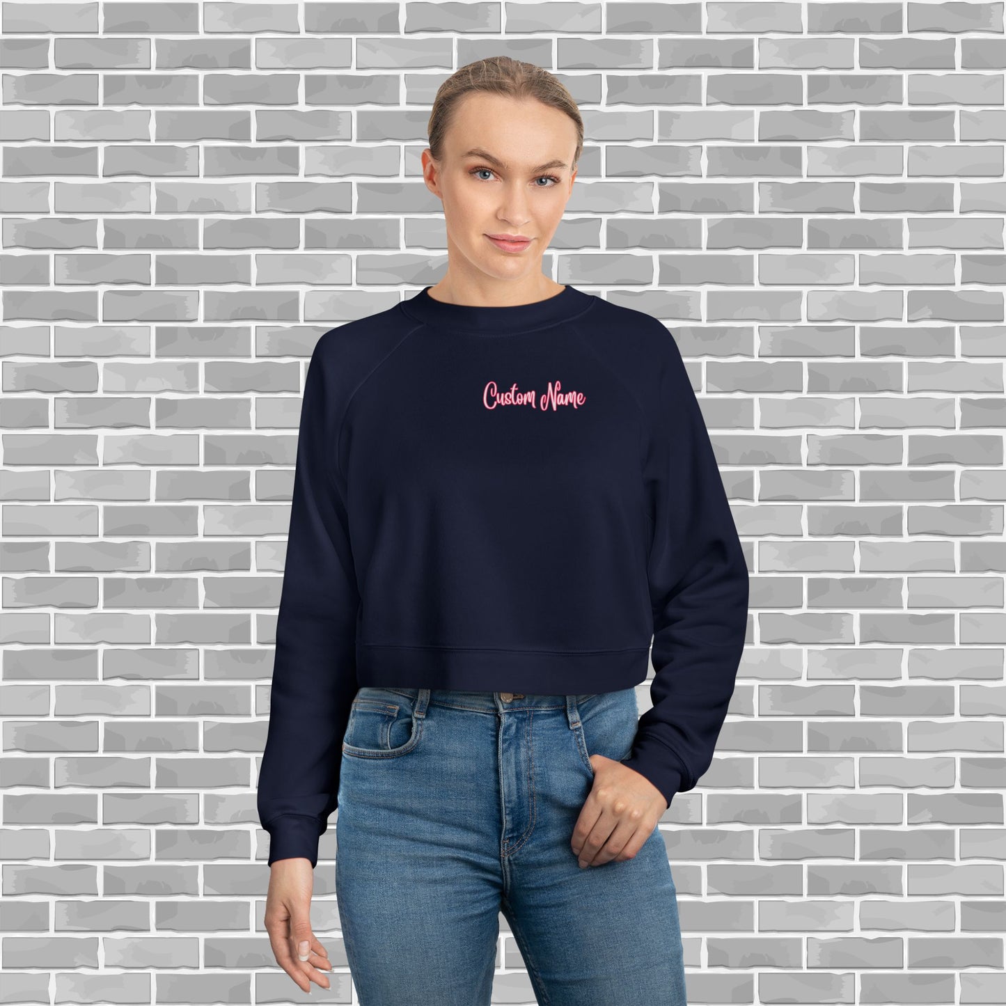 Gymnastics Cropped Fleece Pullover (Customizable)