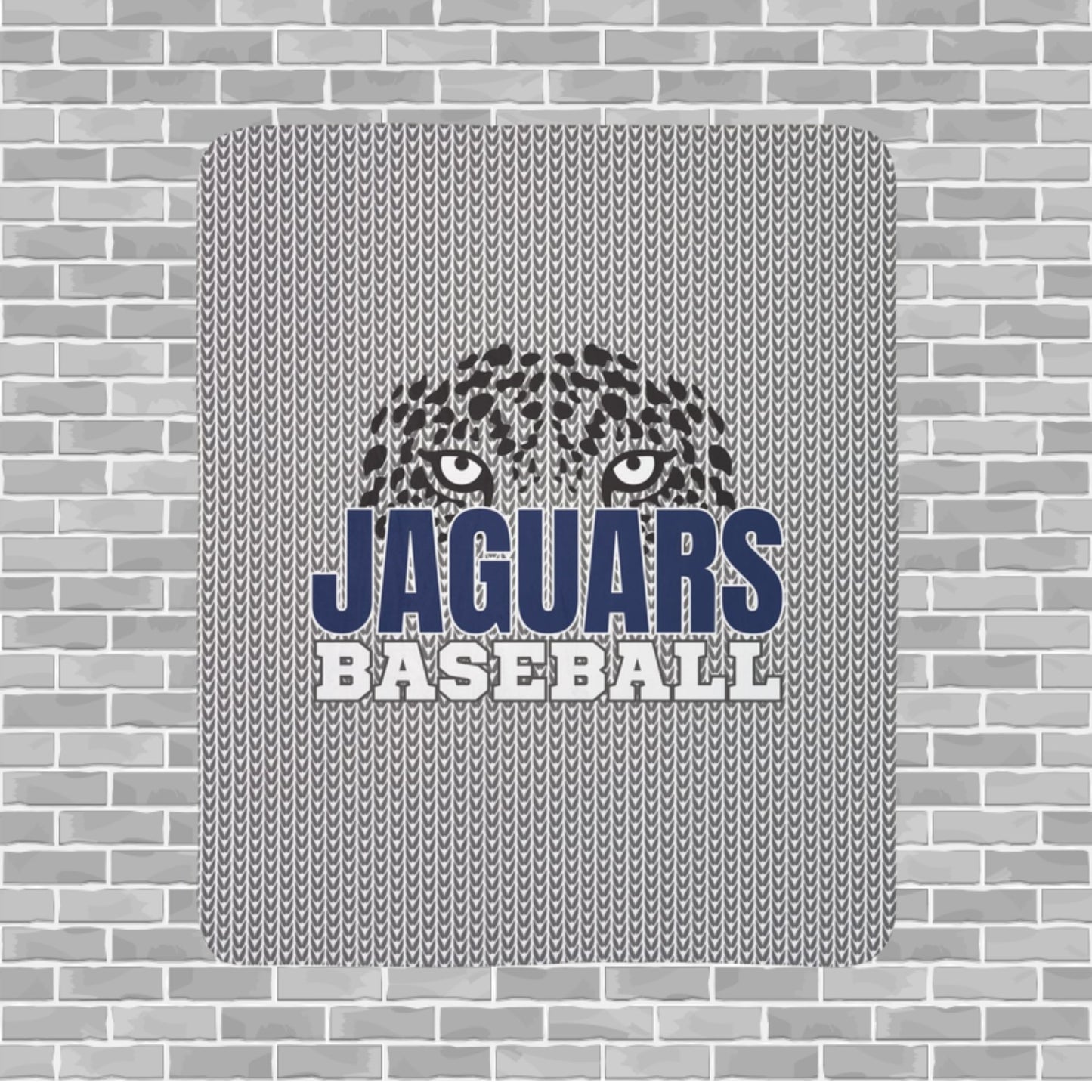 Jaguars Baseball Sherpa Blanket (Customizable)