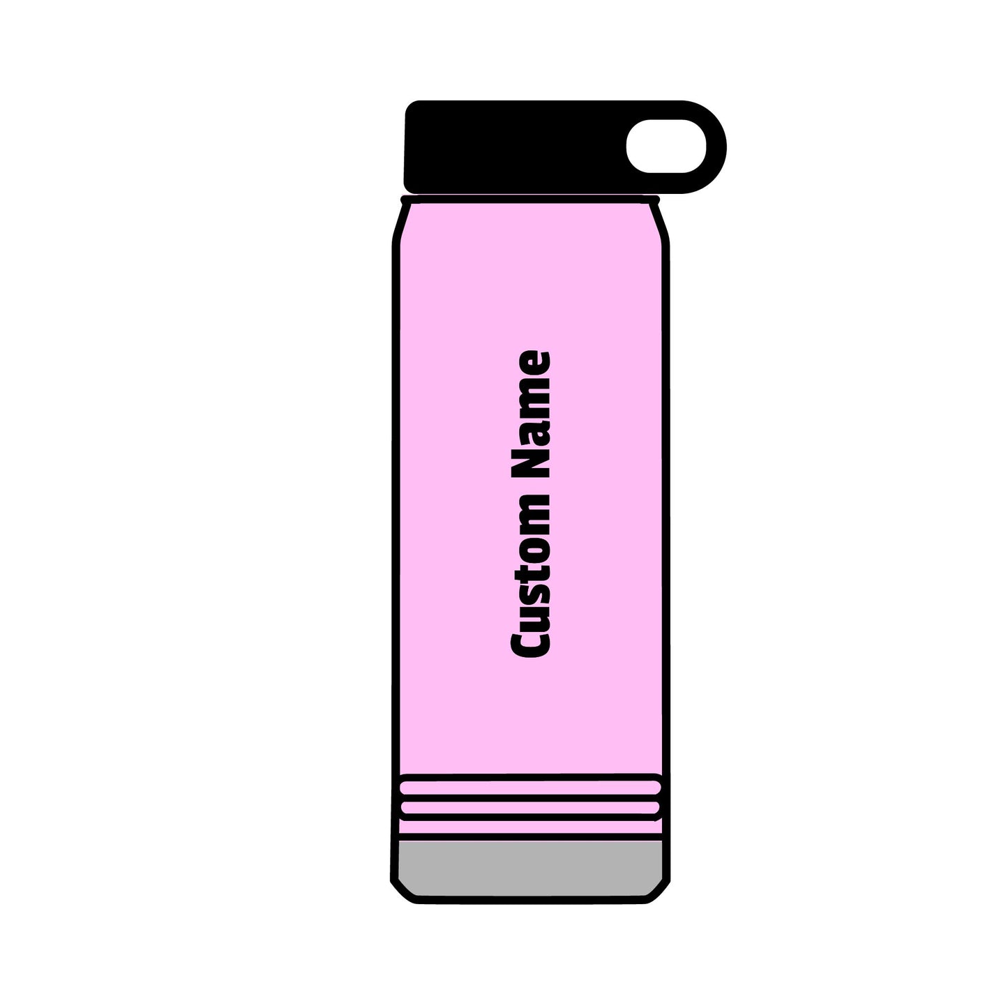Hawks Baseball Stainless Steel Water Bottle