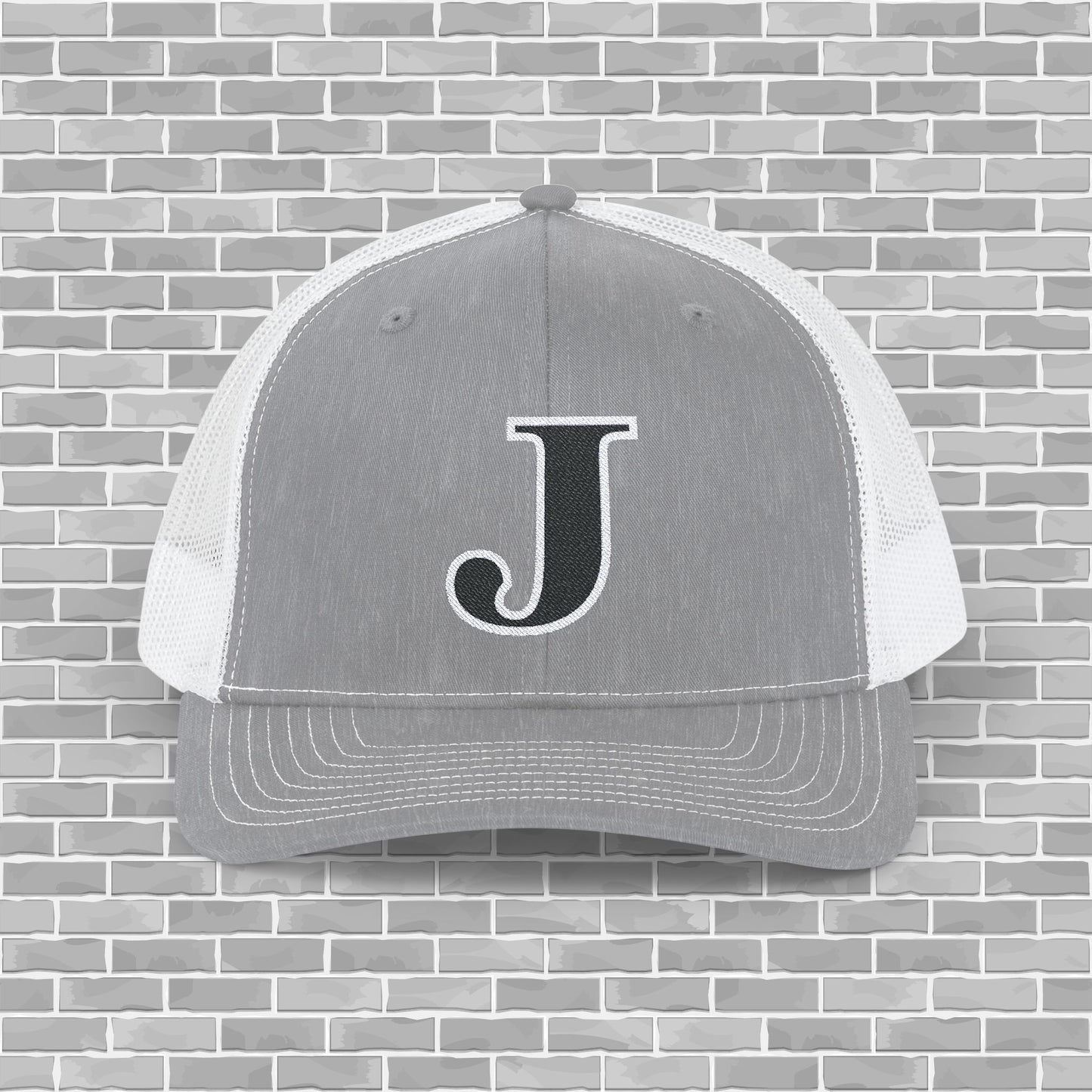 J Embroidered Baseball Cap