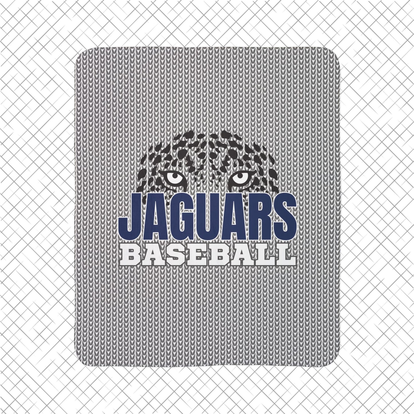 Jaguars Baseball Sherpa Blanket (Customizable)