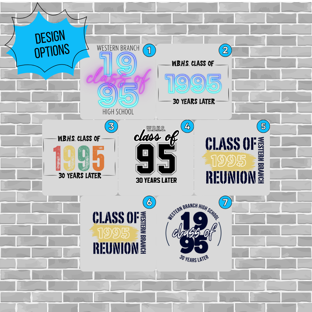 WBHS C/O '95 22oz. White Stainless Steel Water Bottle