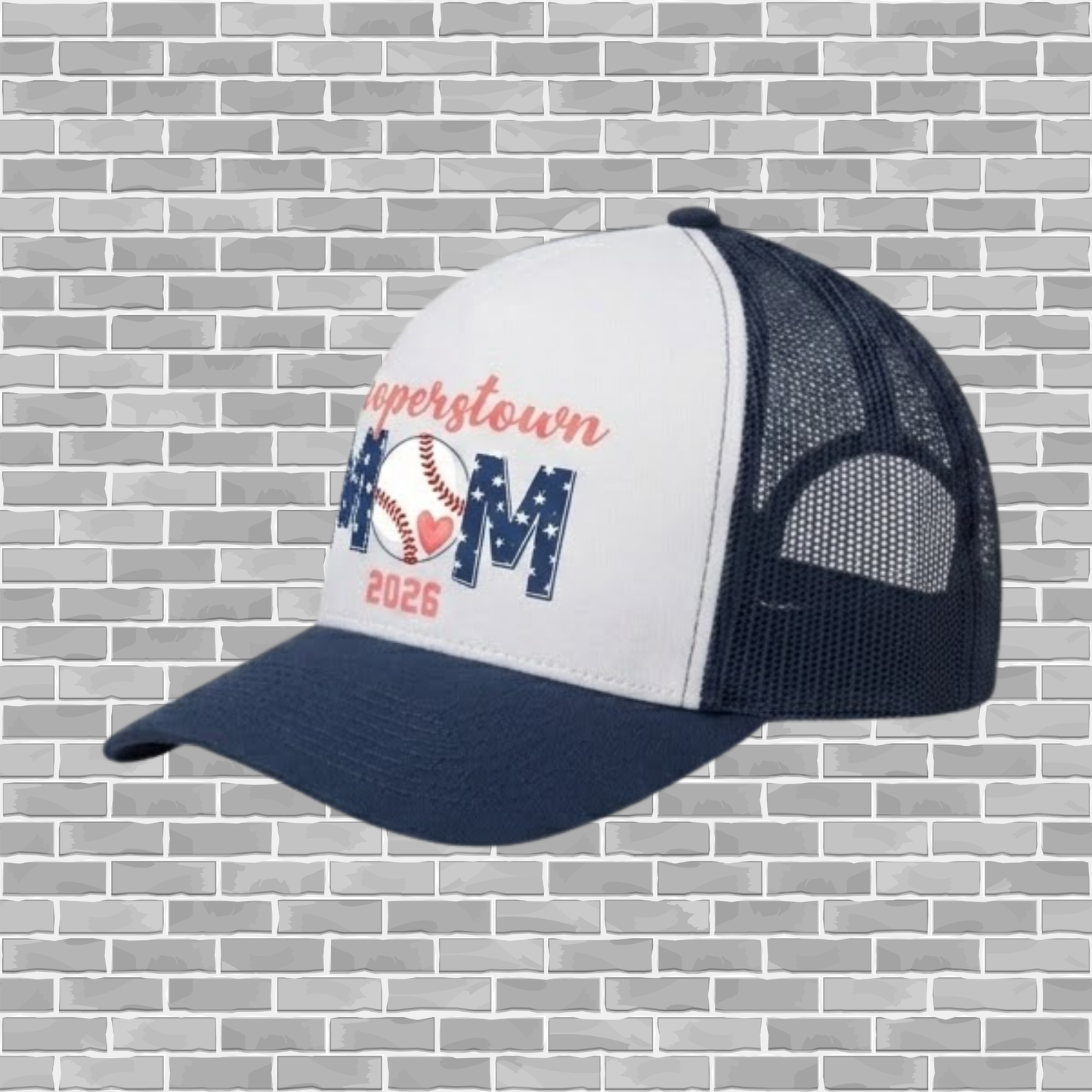 SBA 12U Cooperstown – Classic 5-Panel Team Trucker Cap