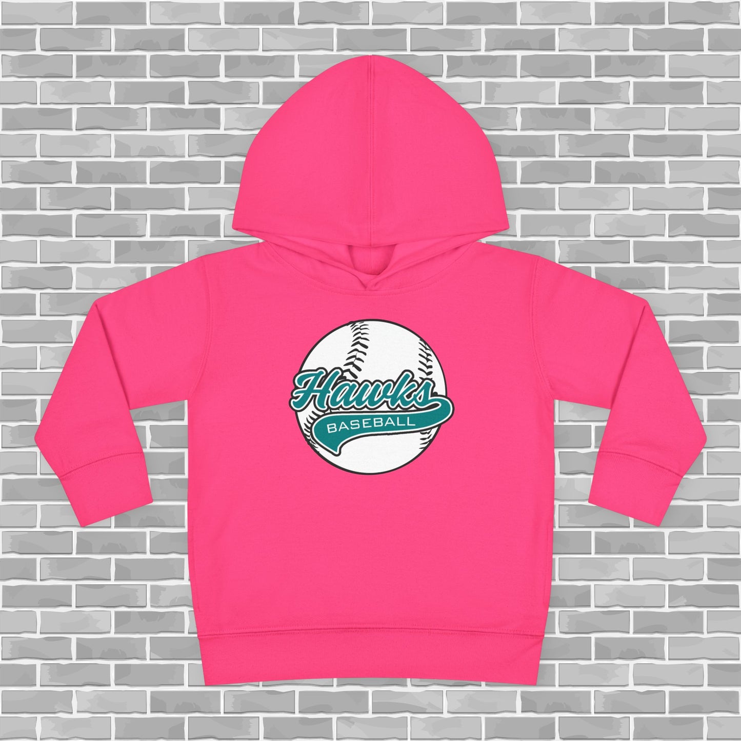 Hawks Baseball Toddler Pullover Fleece Hoodie
