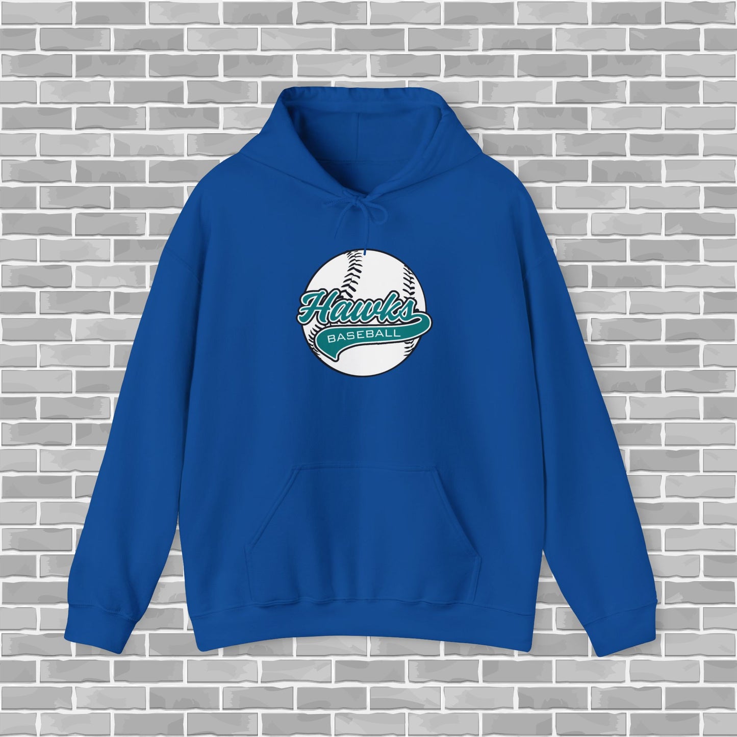 Hawks Baseball Adult Unisex Hoodie (Customizable)