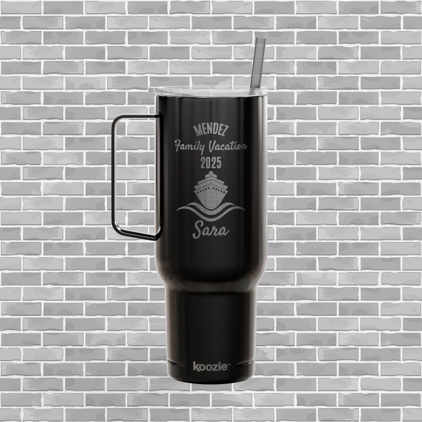 Customizable Engraved Family Cruise Insulated Tumbler