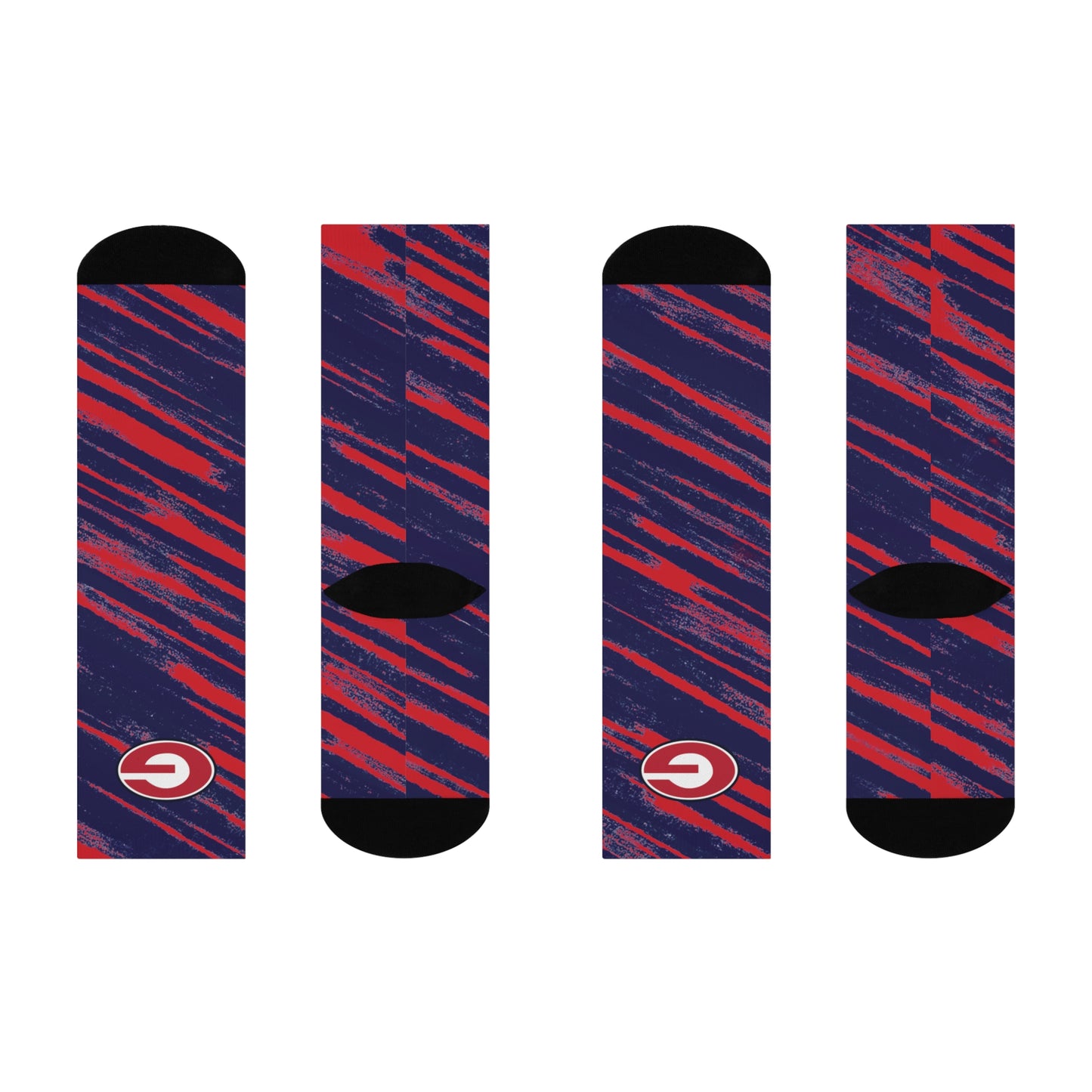 Grassfield Wrestling Cushioned Crew Socks — Custom Team Wrestling Socks