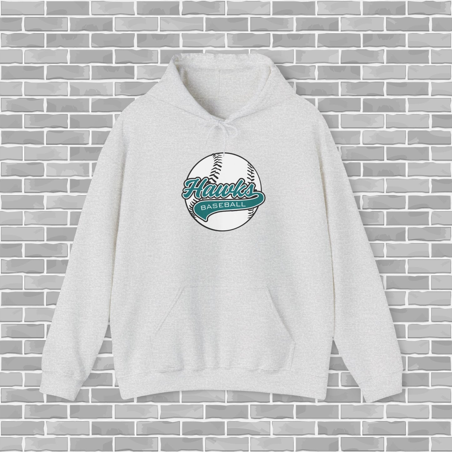 Hawks Baseball Adult Unisex Hoodie (Customizable)