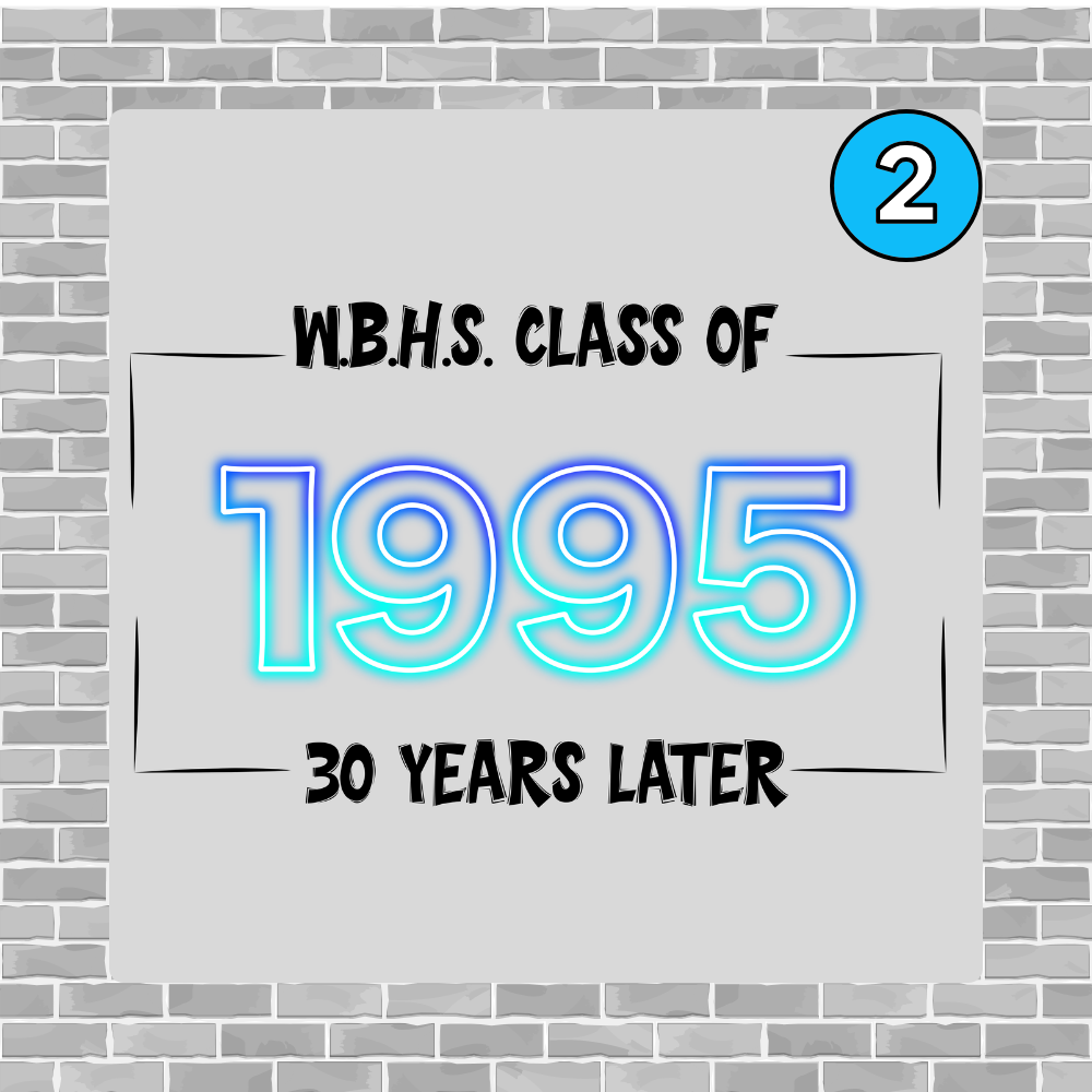 WBHS C/O '95 22oz. White Stainless Steel Water Bottle