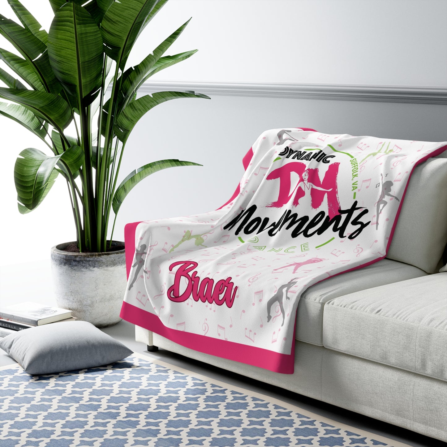 Dynamic Movements Sherpa Fleece Blanket (Customizable)