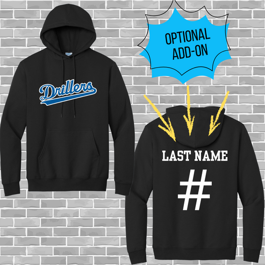 Drillers Core Fleece Pullover Hooded Sweatshirt (Youth, Adult, and Adult Tall Sizes Available)