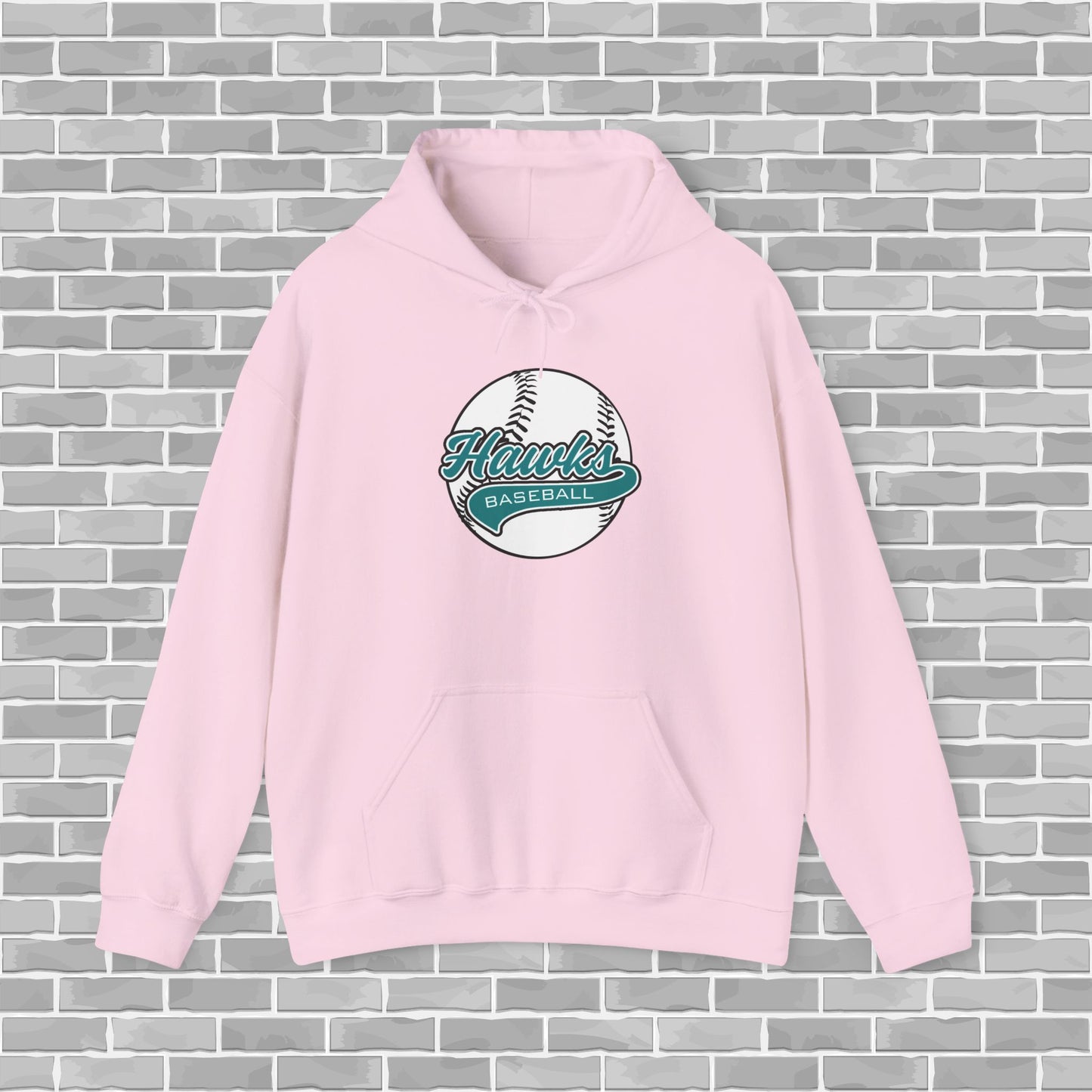 Hawks Baseball Adult Unisex Hoodie (Customizable)