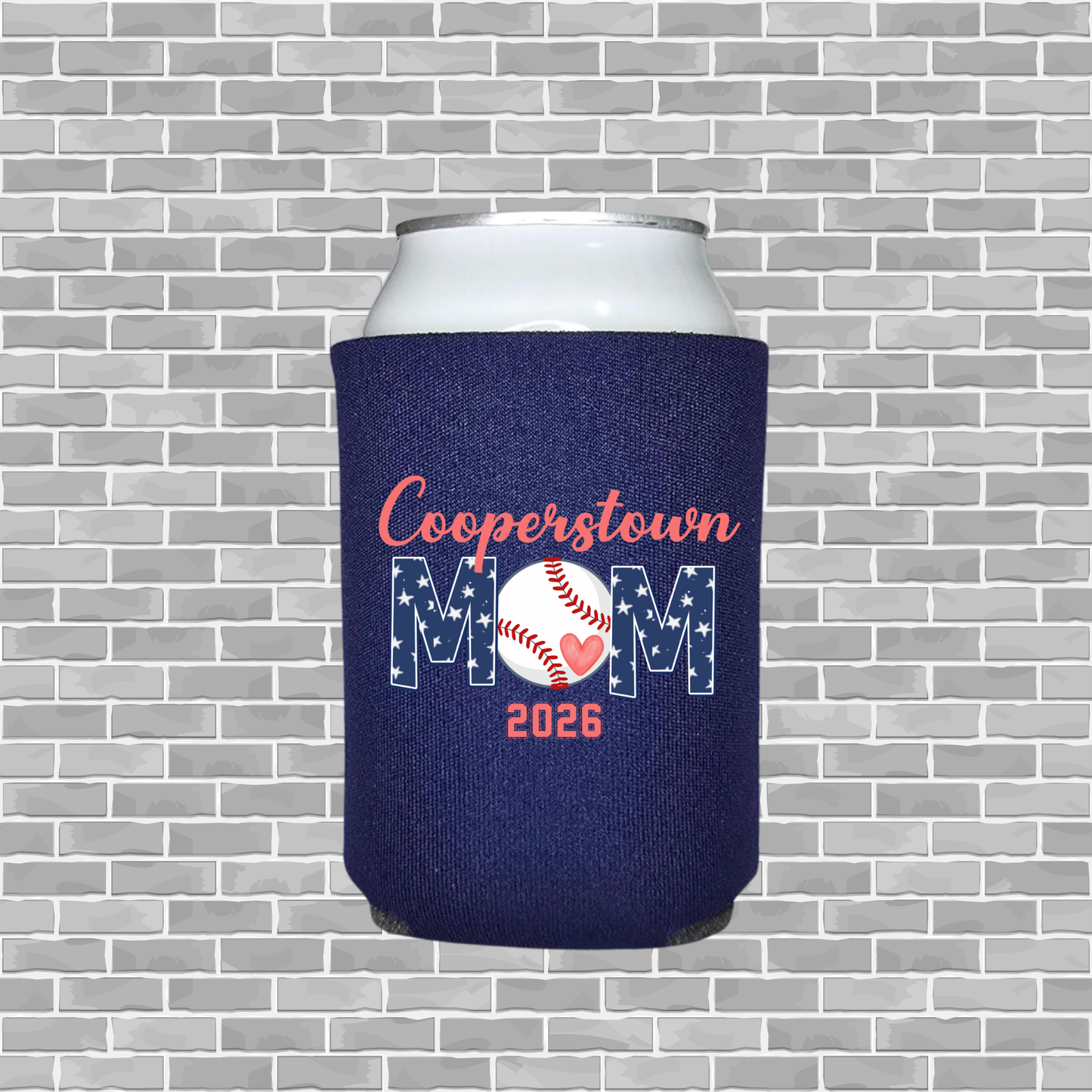 SBA 12U Cooperstown Mom – Custom Insulated Can Cooler
