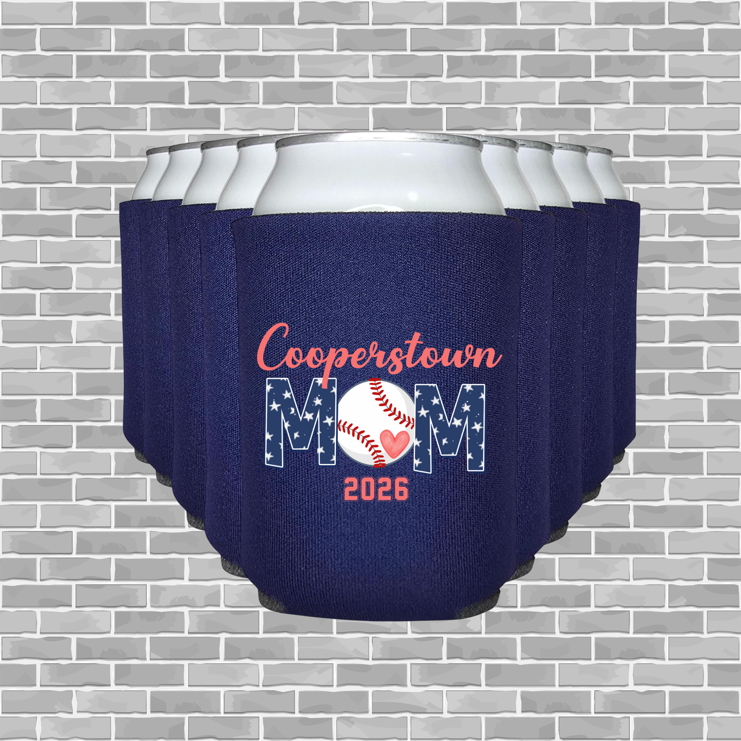 SBA 12U Cooperstown Mom – Custom Insulated Can Cooler