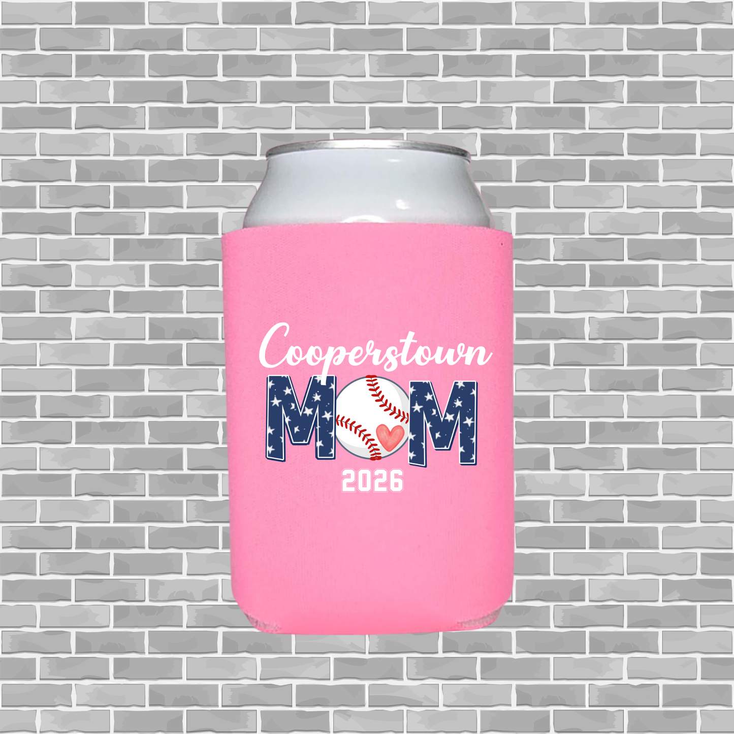 SBA 12U Cooperstown Mom – Custom Insulated Can Cooler
