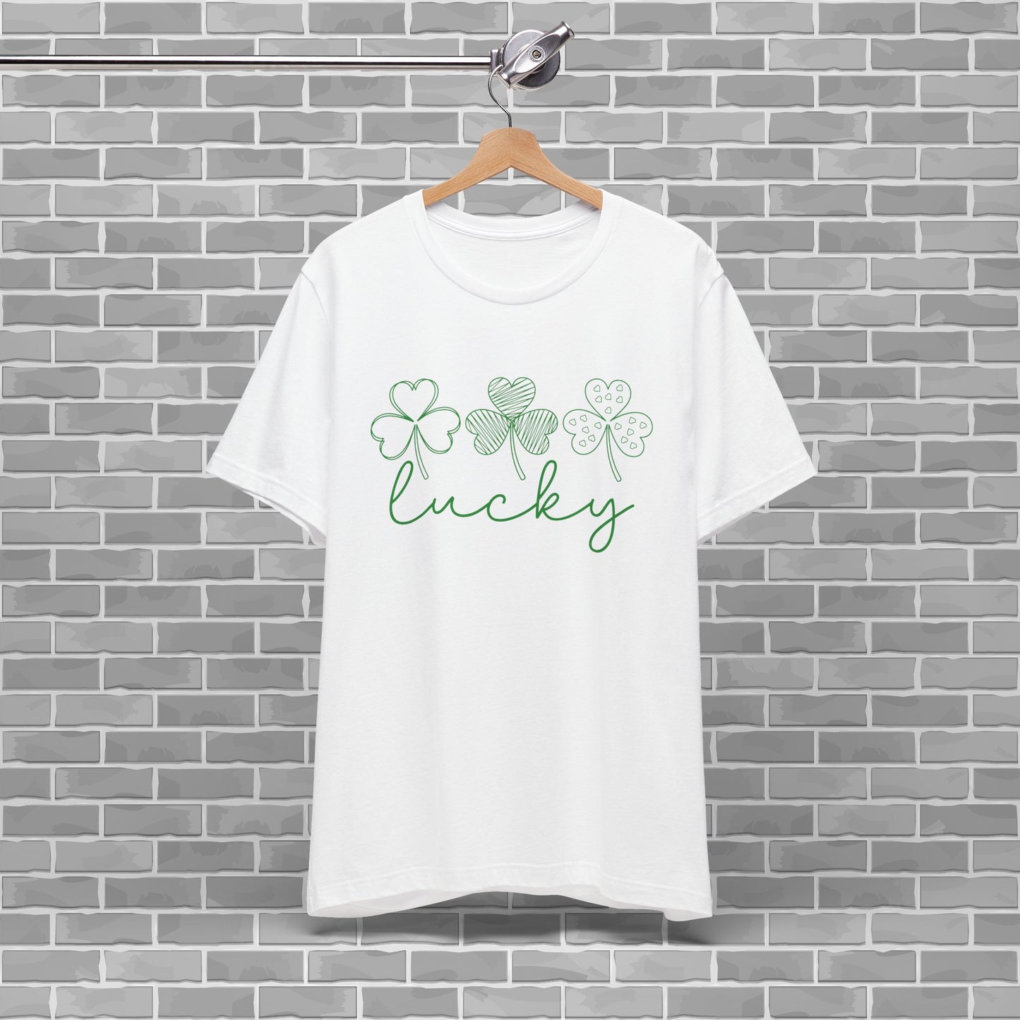 Lucky Shamrock Unisex Jersey Tee for St. Patrick's Day