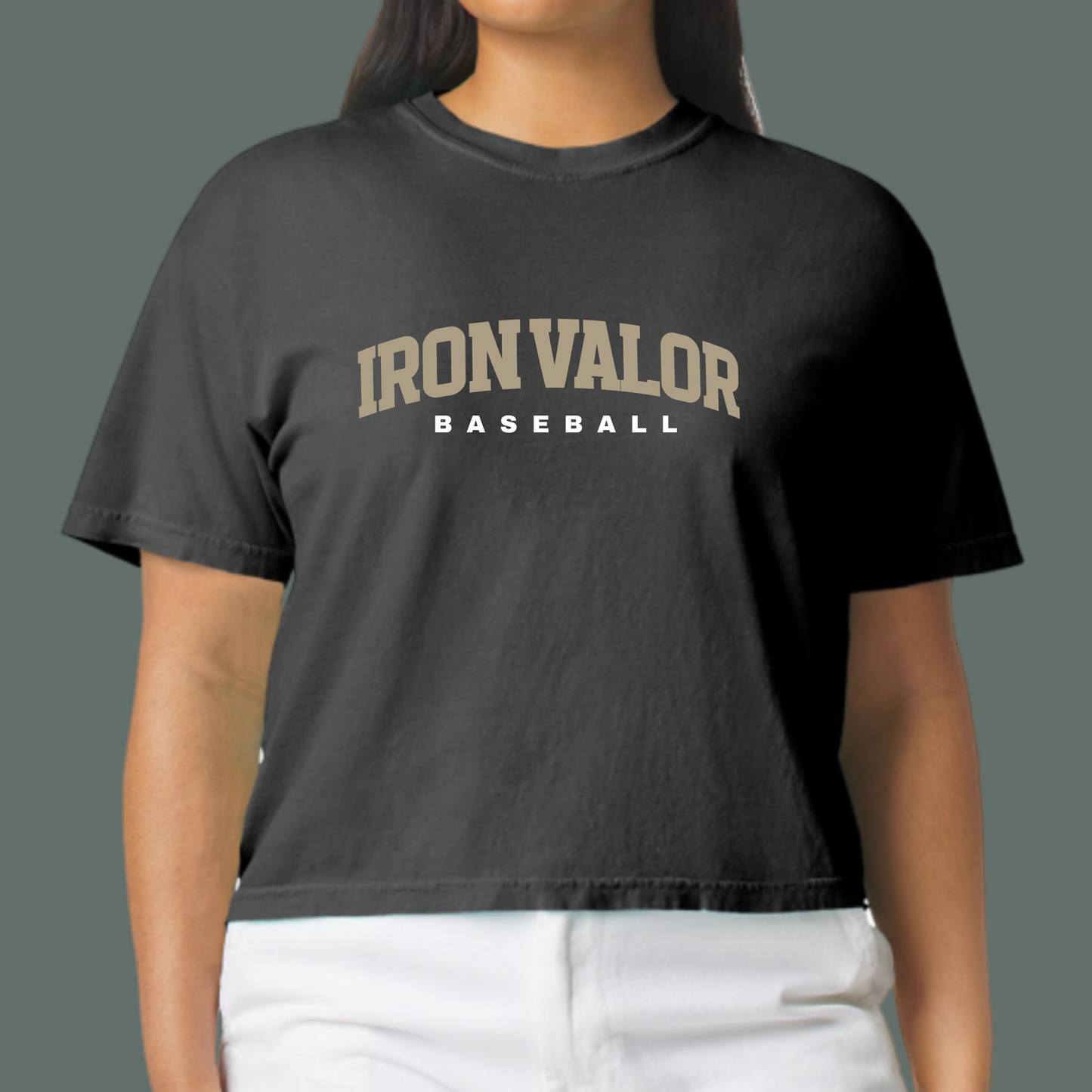 Iron Valor Ladies' Middie Baseball Custom Player Tee